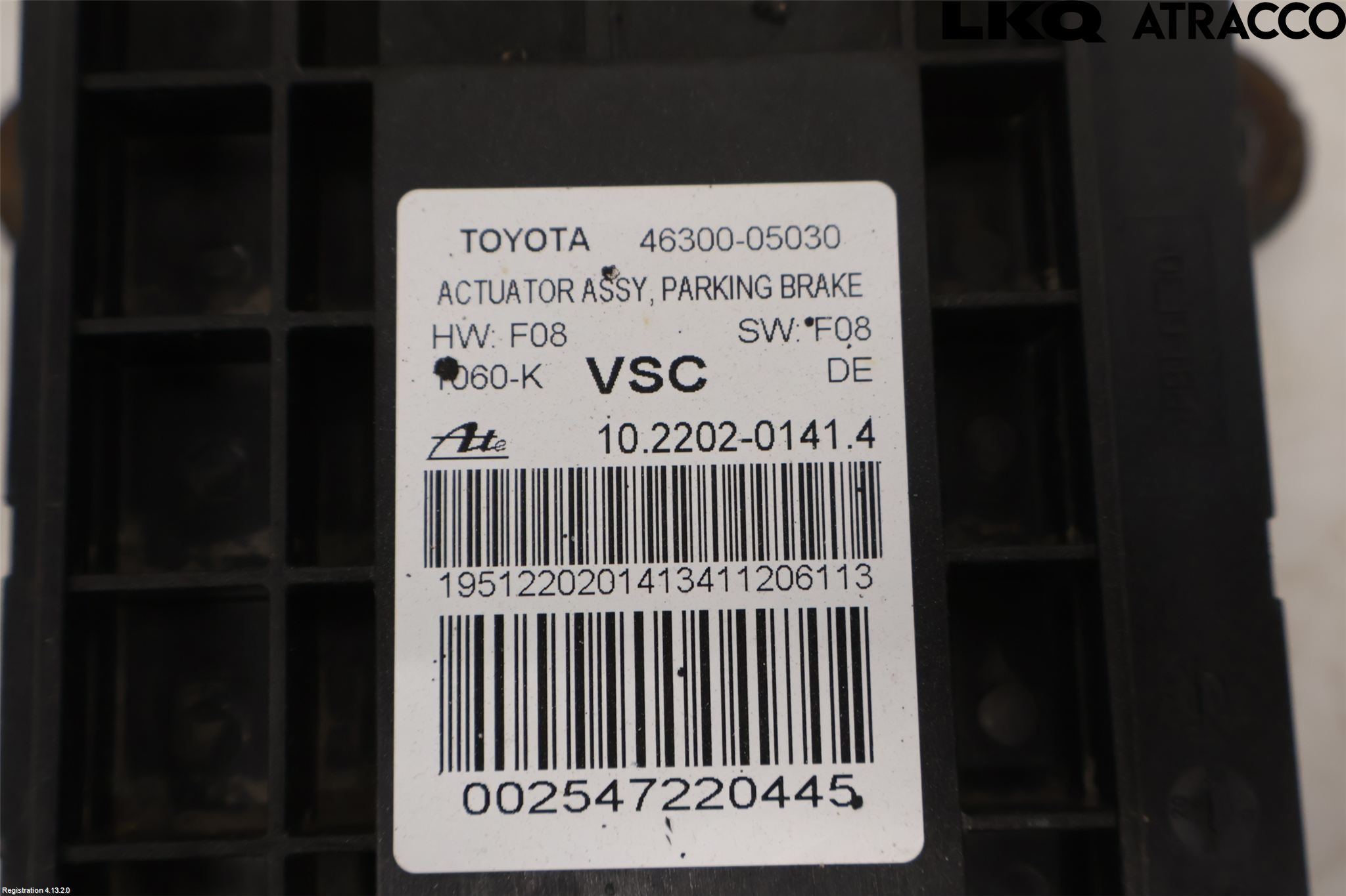 Toyota AVENSIS 09-15 Parkeringsbrems Elektrisk Betj
