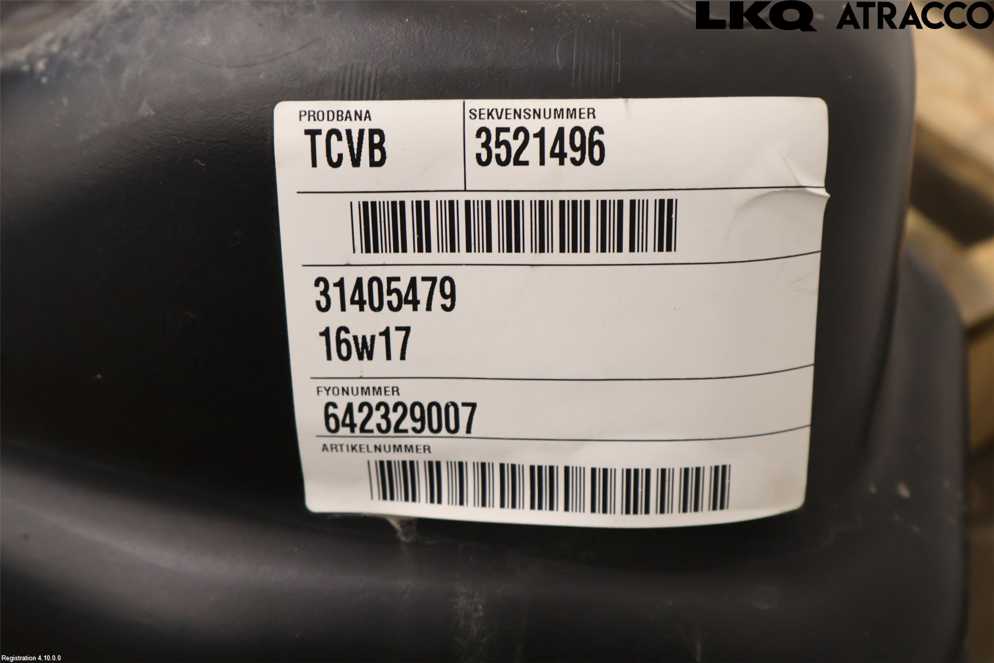 Volvo V60 19- Drivstofftank Diesel
