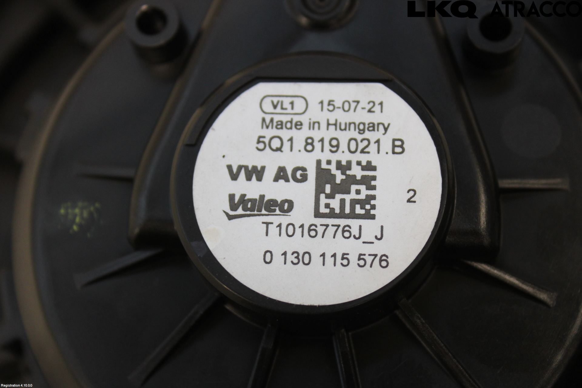 Volkswagen VW GOLF / E-GOLF VII 13-20 Varmeapparat Viftemotor