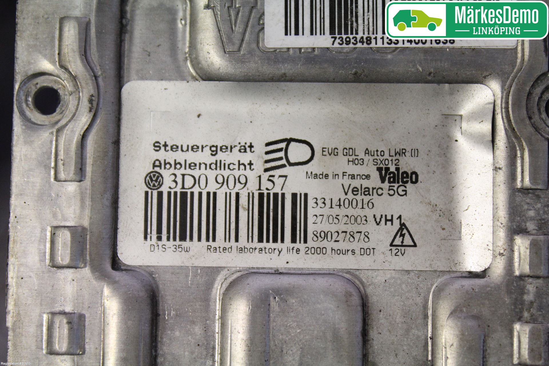 Volkswagen VW TOUAREG 7L 03-10 Styreenhet Xenon