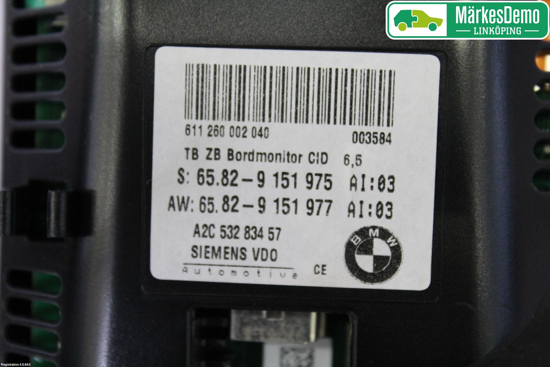 BMW 5 E60/61 Sed/Tou 02-10 Multifunktionsdisplay