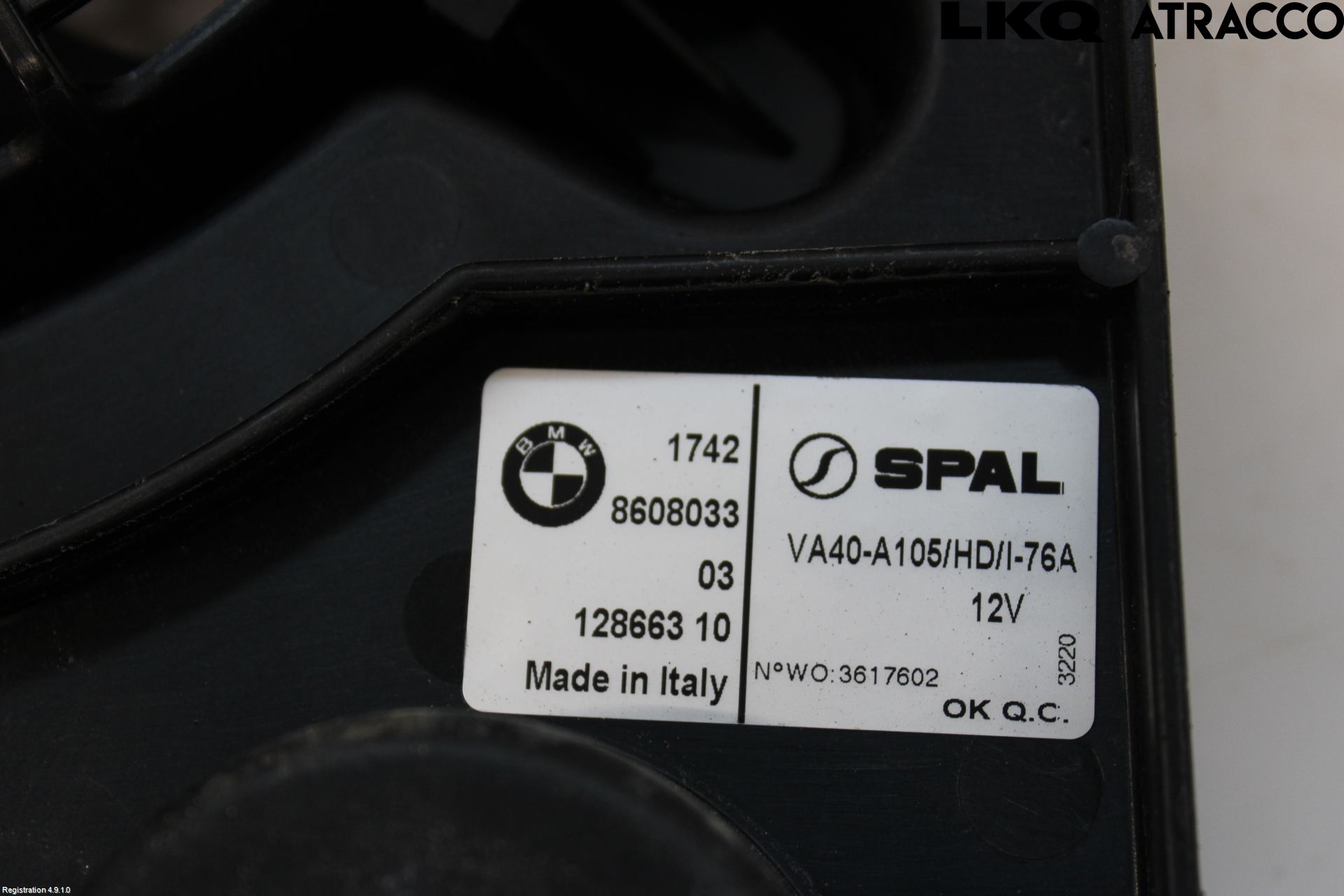 BMW i3 I01 13-22 Kjølevifte Elektrisk