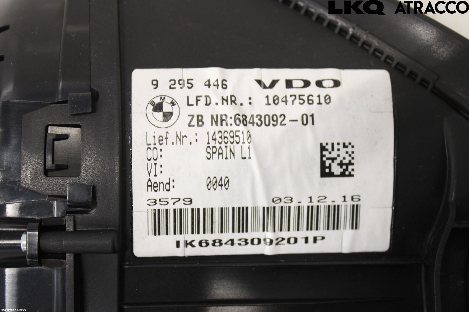 BMW X1 F48 15-22 Instr Kombinert
