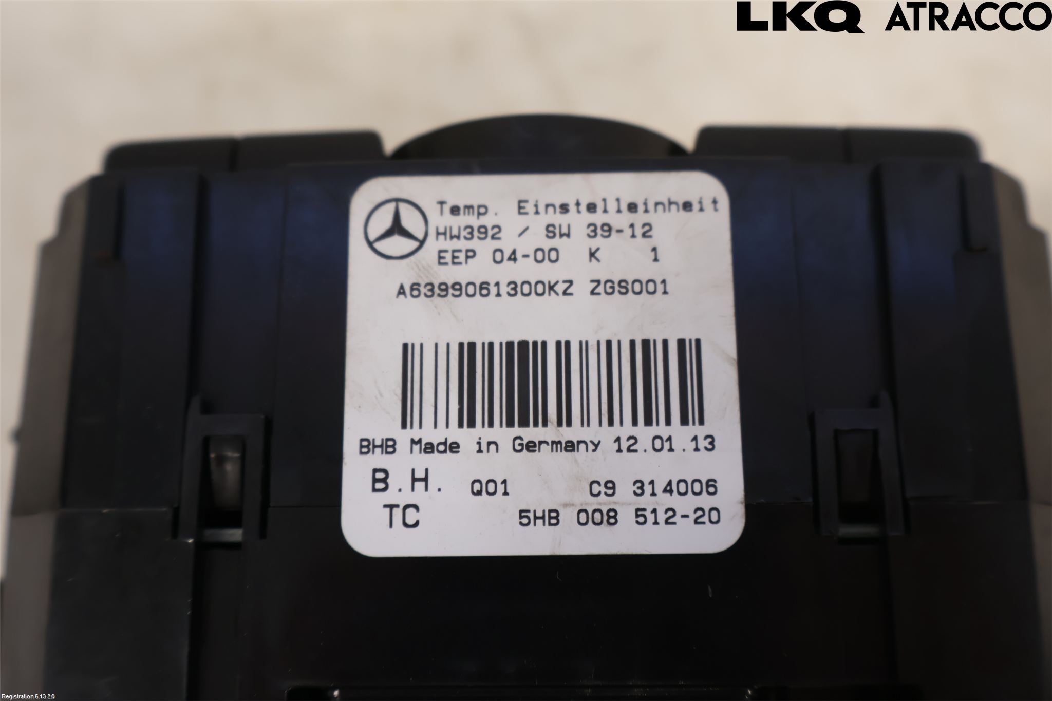 Mercedes-Benz MB VITO/VIANO (W639) 04-14 Varme Ac Betjening-Display