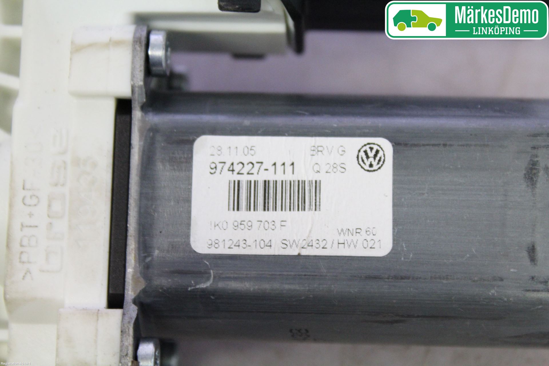 Volkswagen VW PASSAT 05-11 Vindusheismotor
