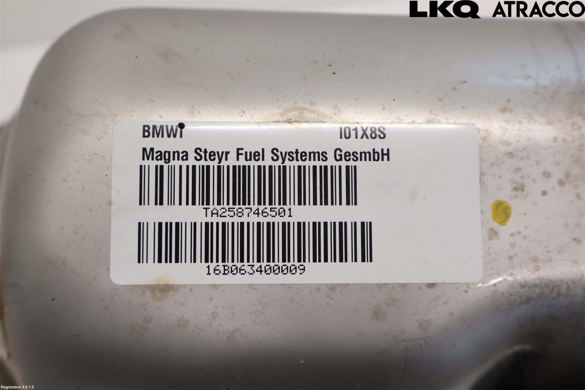 BMW i3 I01 13-22 Drivstofftank