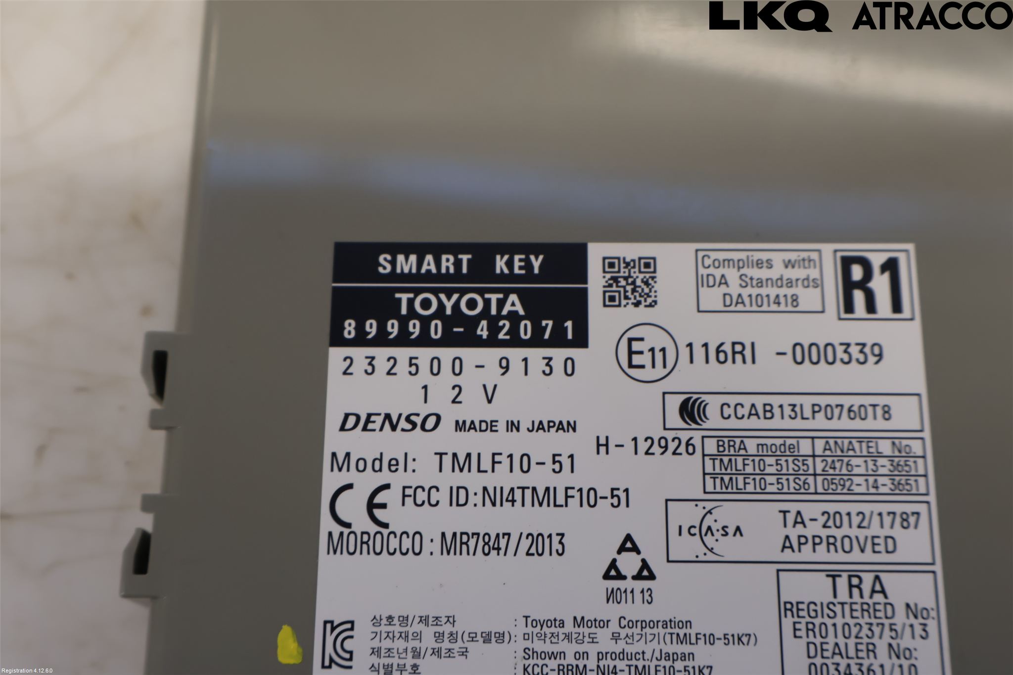 Toyota RAV4 13-18 Styrenhet Nyckellös System