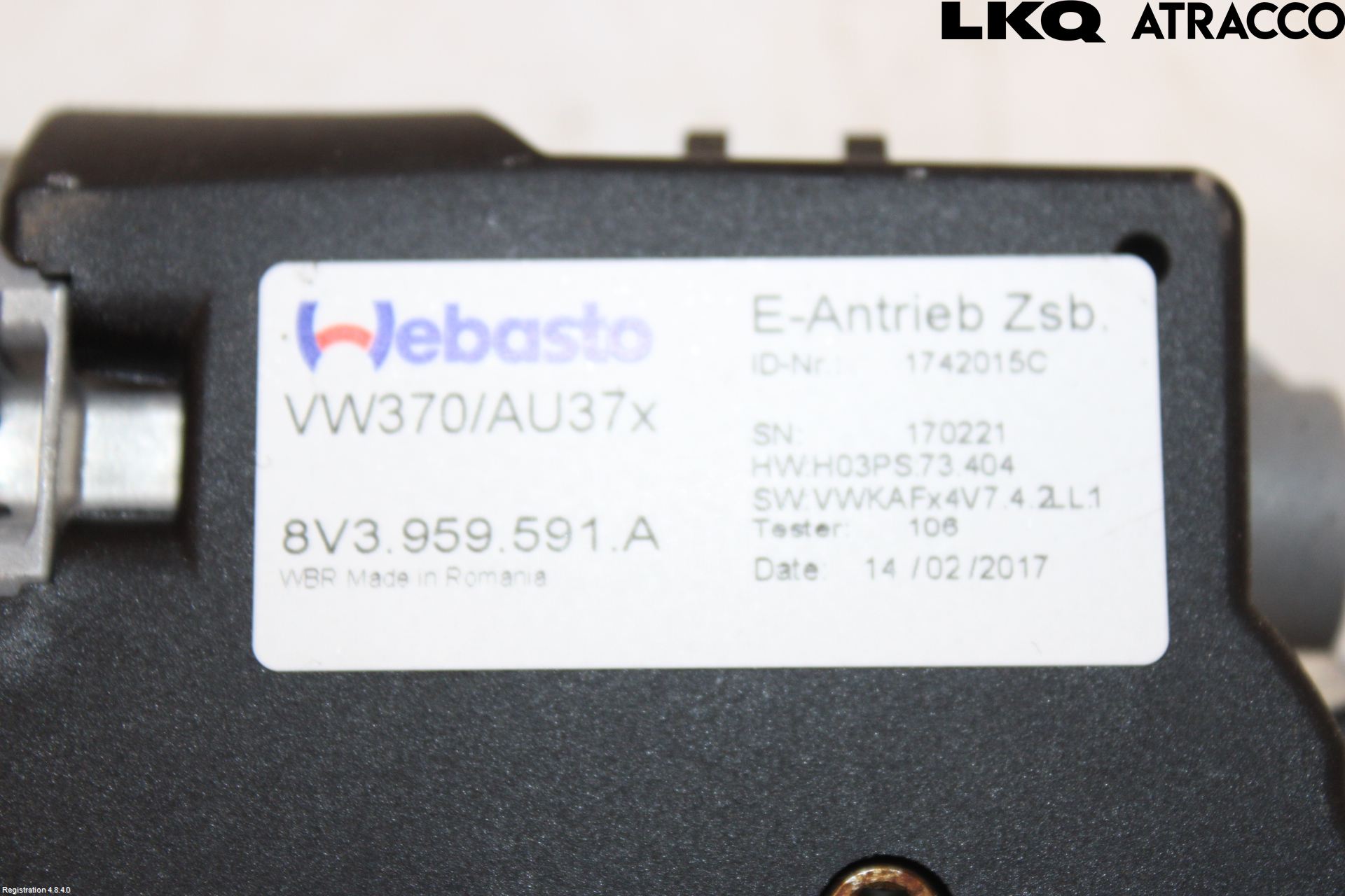 Volkswagen VW GOLF / E-GOLF VII 13-20 Takluke Motor