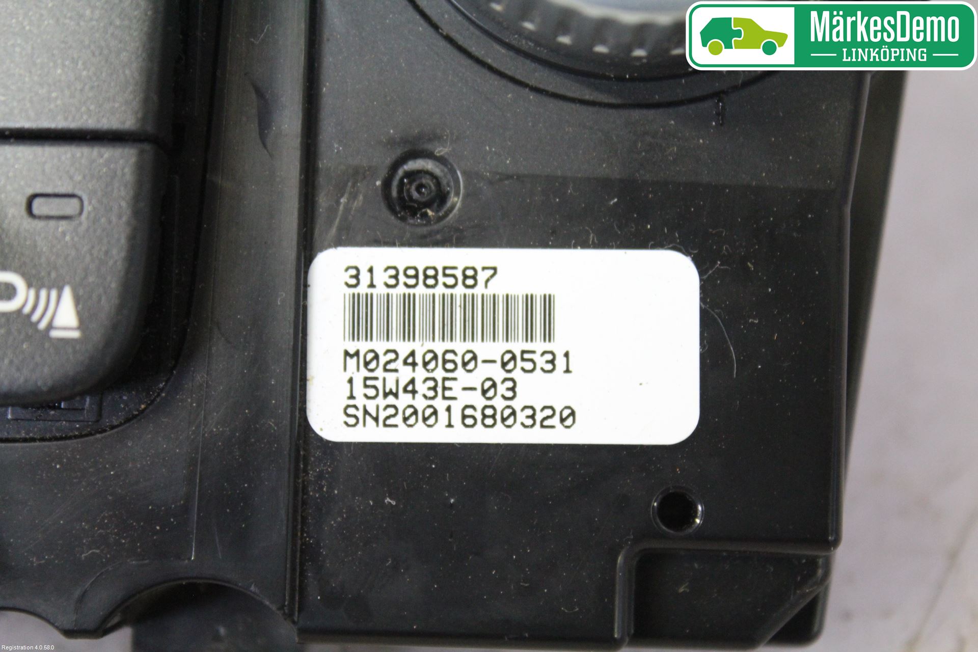 Volvo XC70 14-16 Varme Ac Betjening-Display