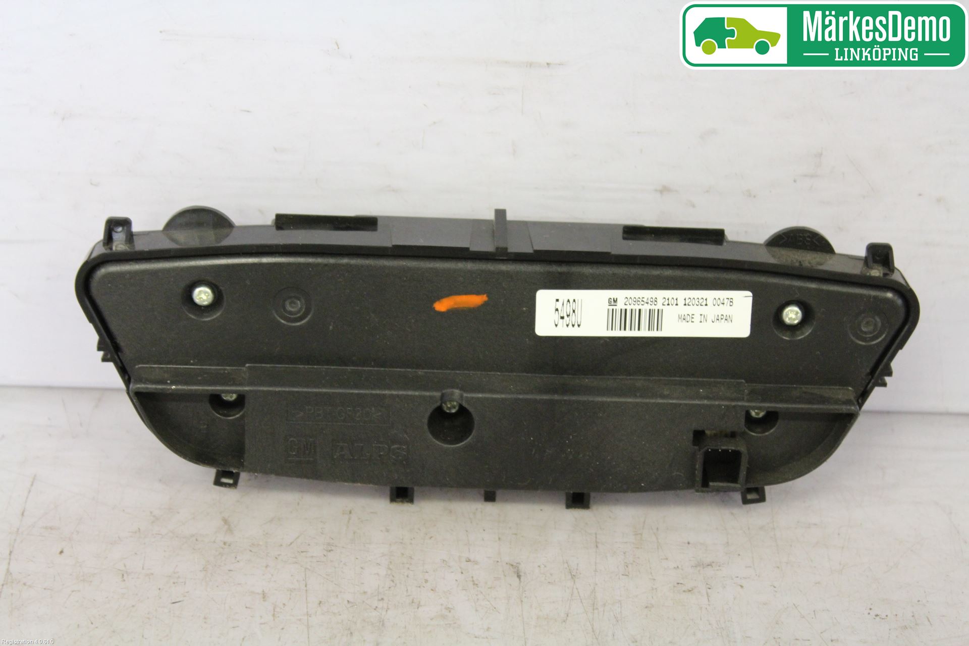 Opel INSIGNIA 09-16 Varme Ac Betjening-Display