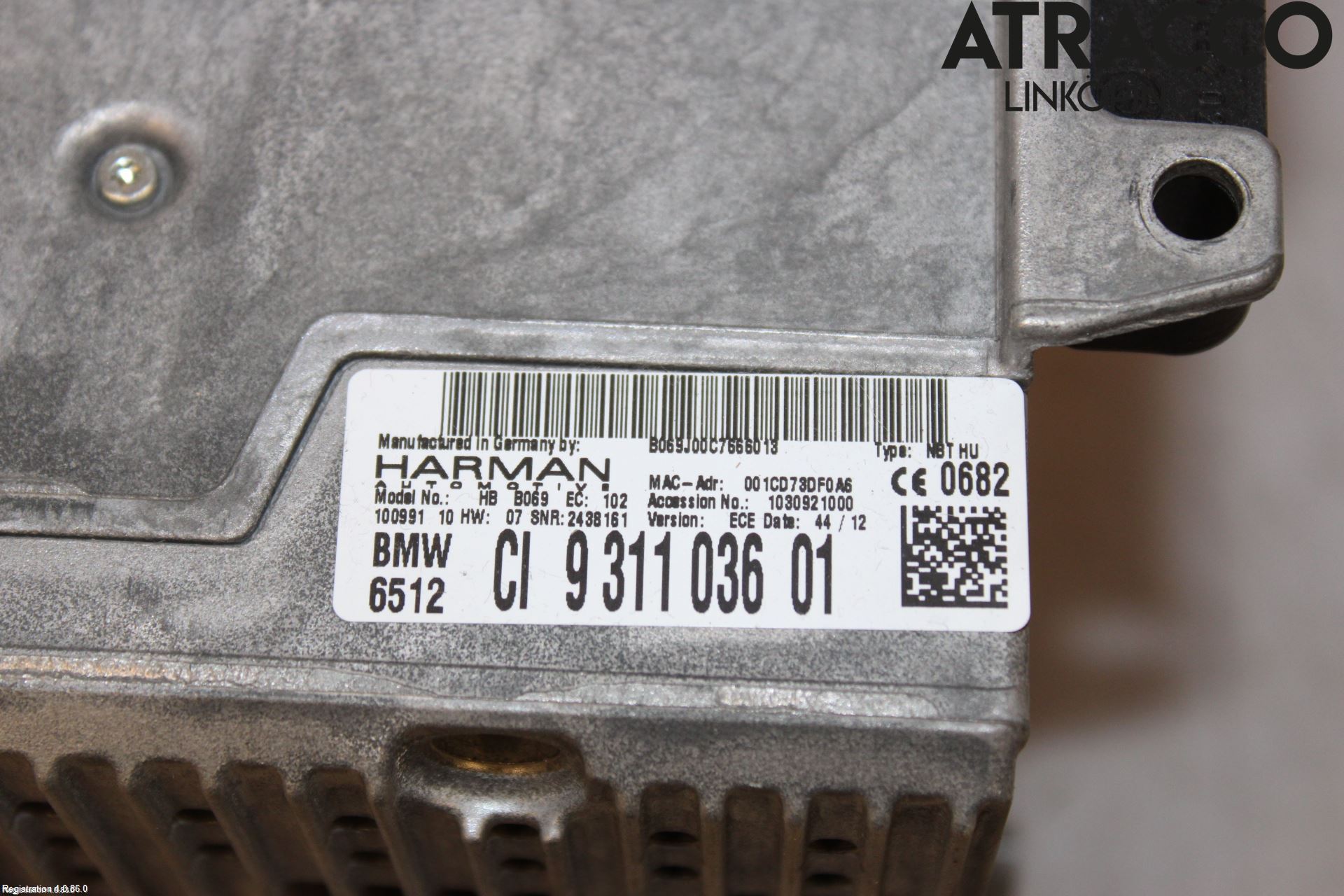 BMW 5 F10/F11/F18 09-17 Stereo Radio Med Cd