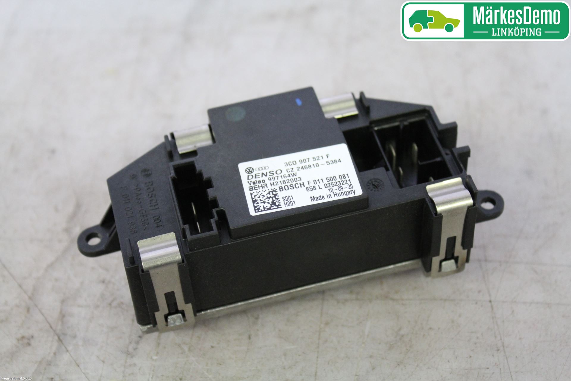 Volkswagen VW PASSAT CC 08-16 Varmeapparat Viftemotstand
