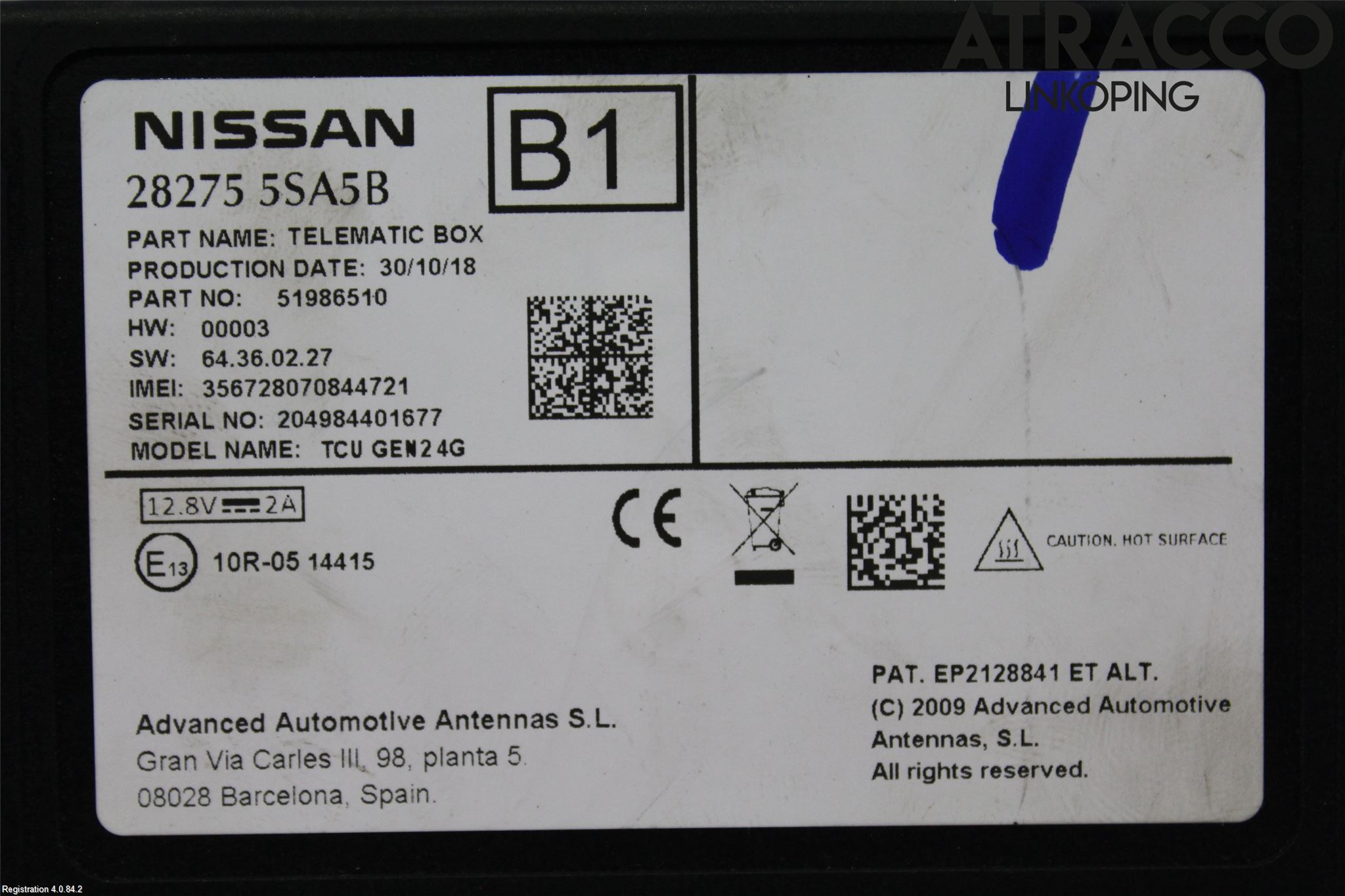 Nissan LEAF 18- Styreenhet Øvrig