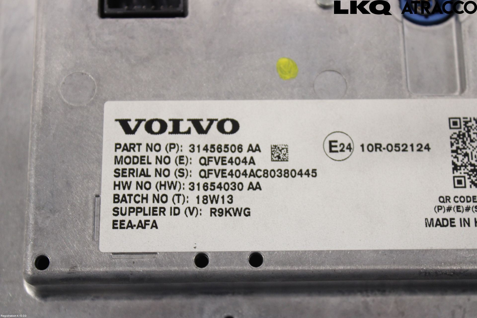 Volvo V60 19- Instr Skjerm Dvd-Gps-Ac-Tlf
