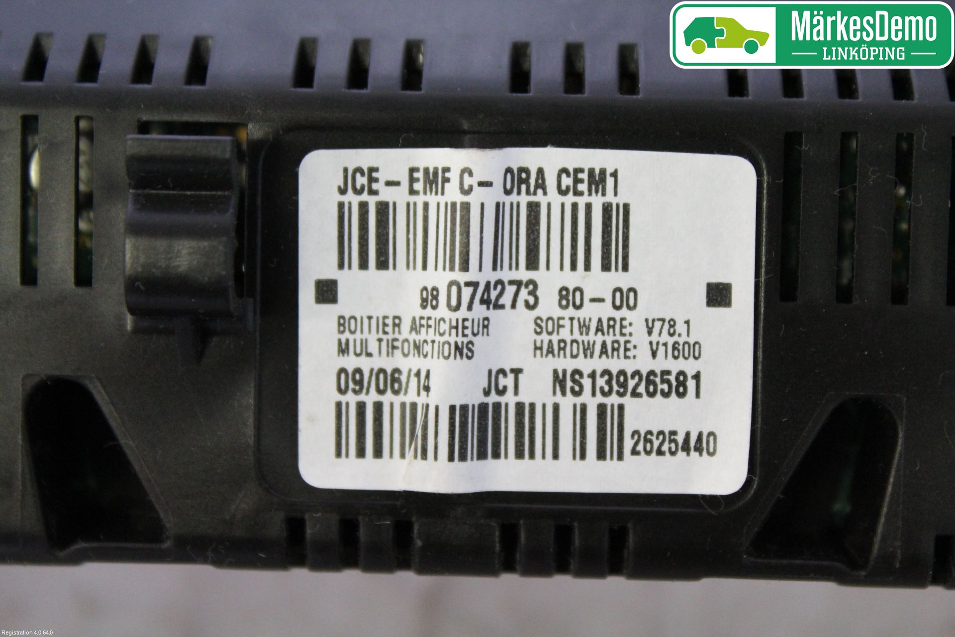 Peugeot PARTNER 08-15 Kjørecomputer
