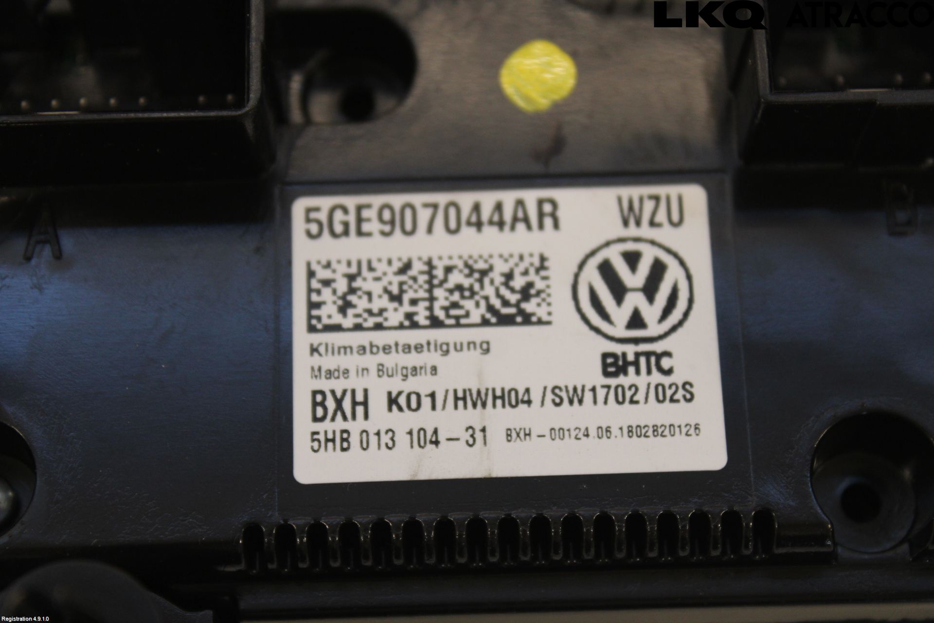 Volkswagen VW PASSAT 15-19 Varmeapparat Panel(Regulering)