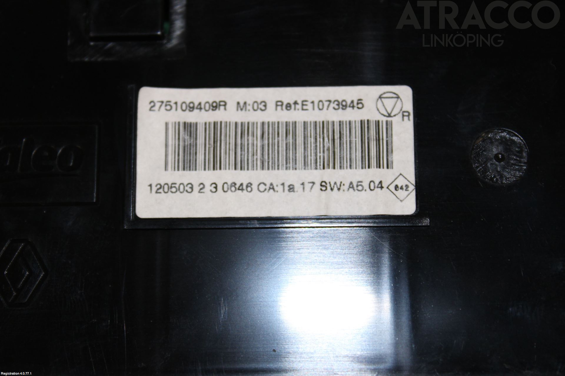Renault SCÉNIC III / GRAND SCÉNIC 09-16 Varme Ac Betjening-Display