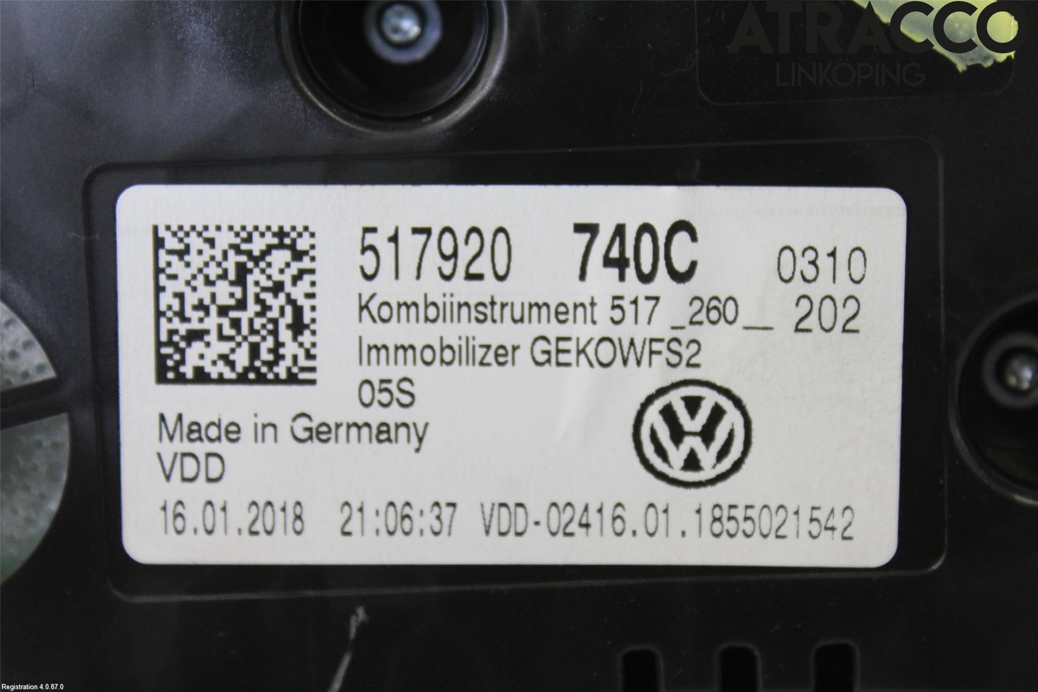 Volkswagen VW GOLF SPORTSVAN 15-20 Instr Kombinert