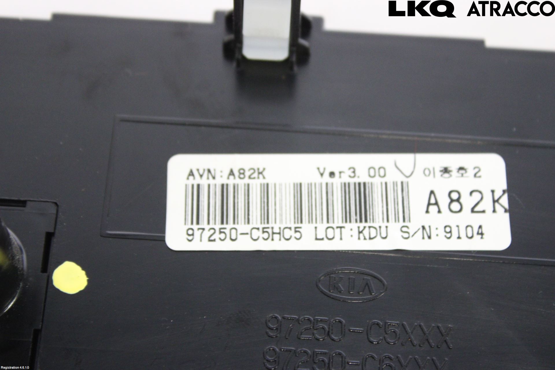 Kia SORENTO 15-20 Varme Ac Betjening-Display