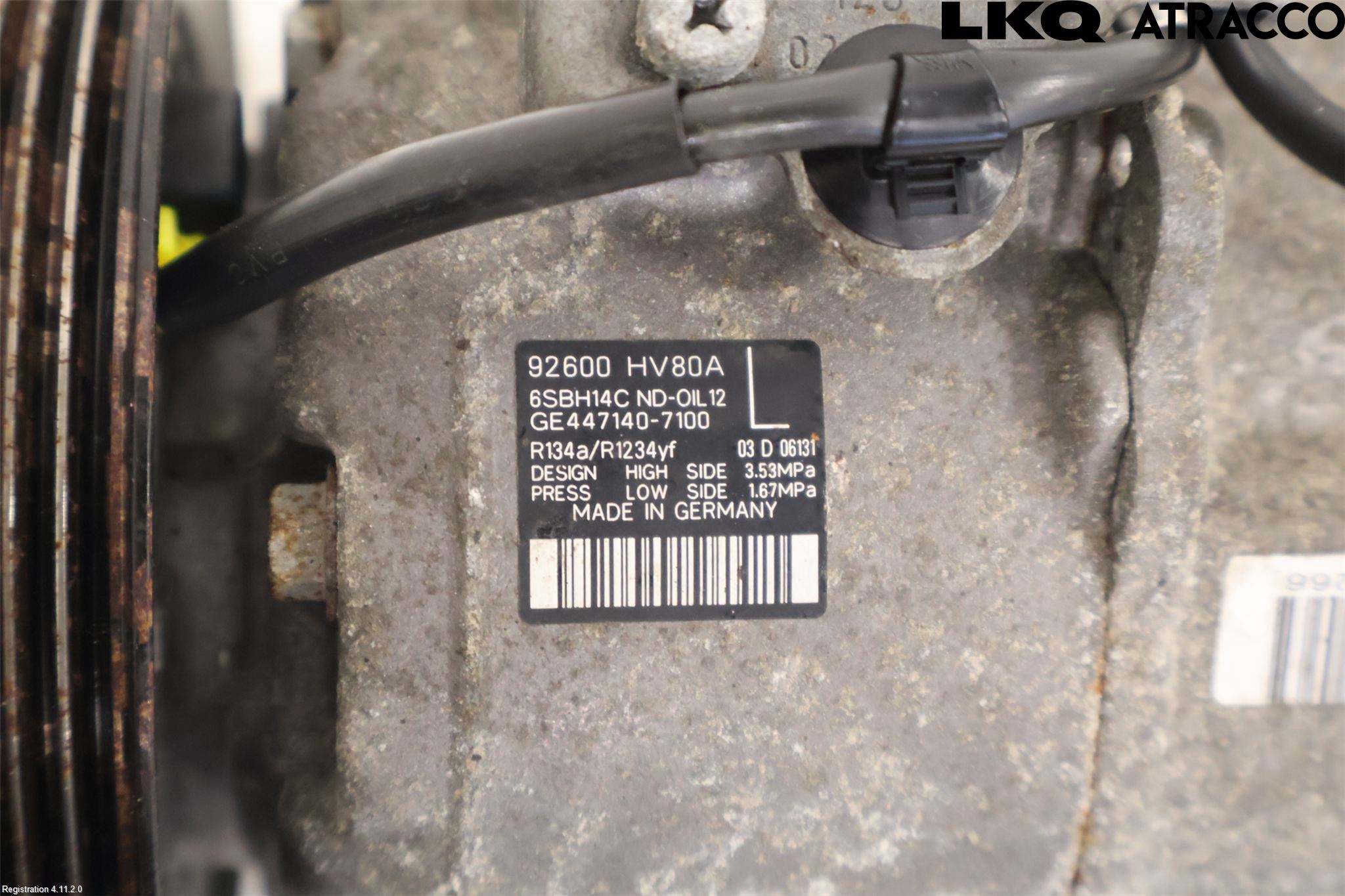 Nissan QASHQAI 17-21 Varme Ac Kompressor