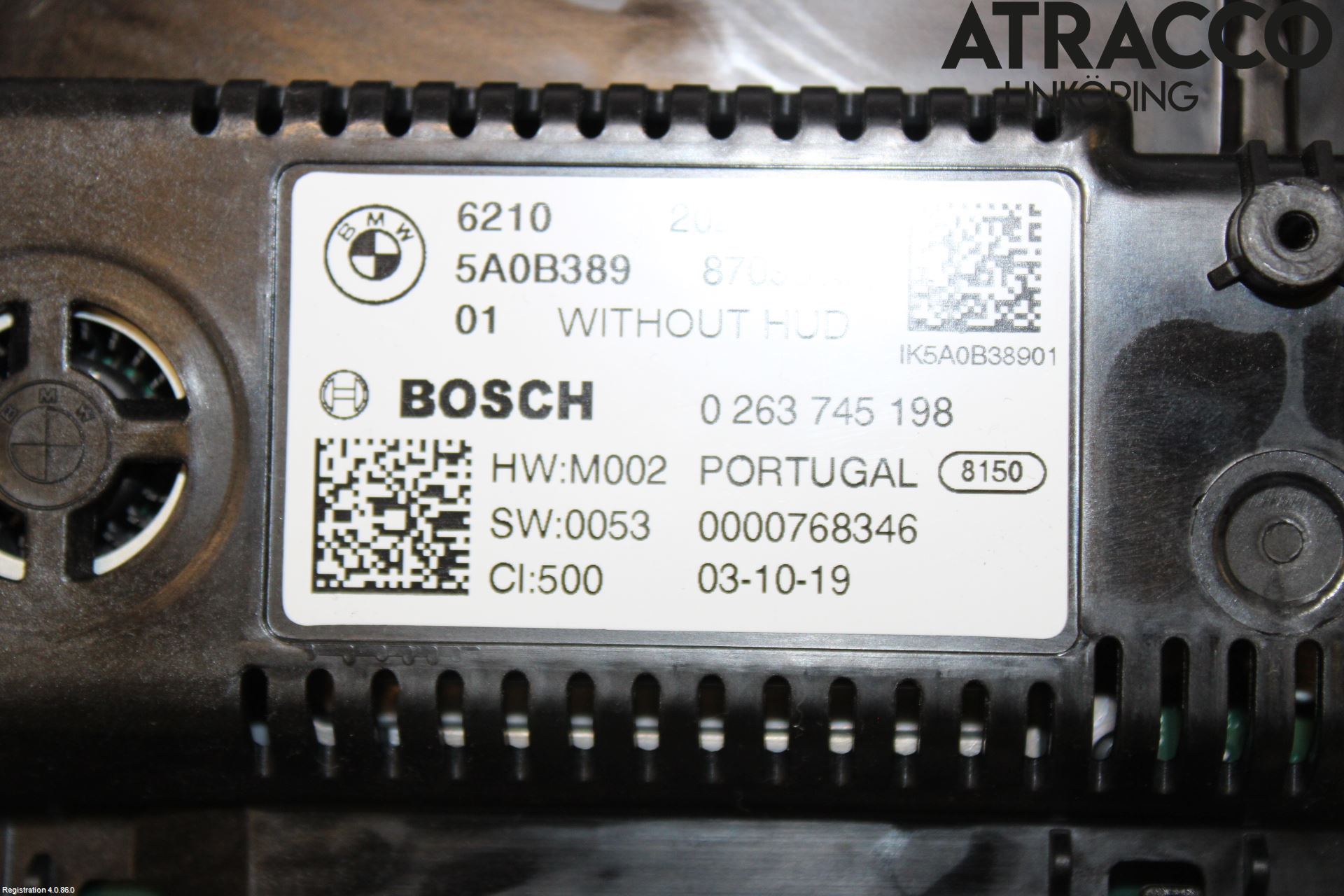 BMW 5 G30/G31/F90 17-23 Instr Kombinert