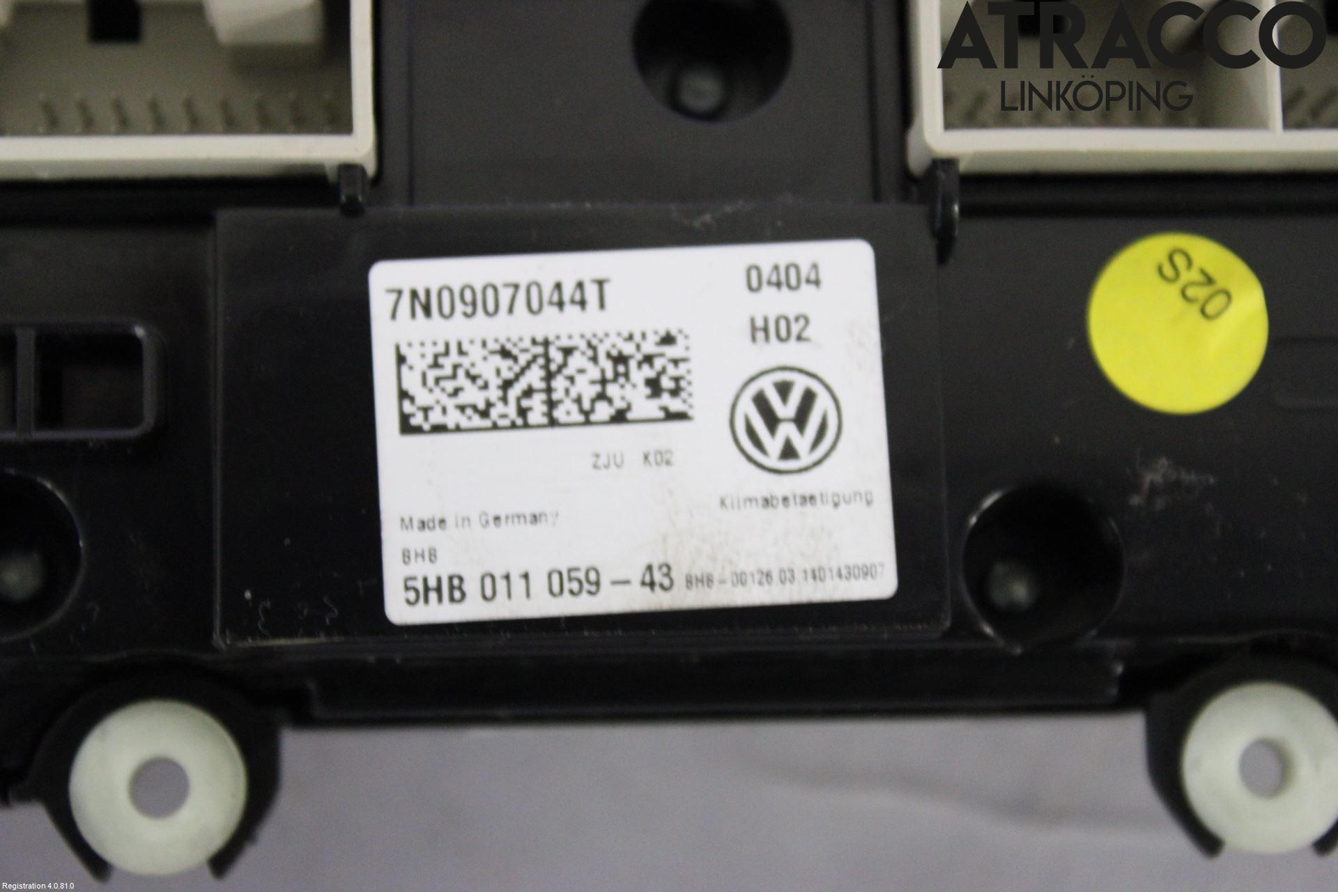 Volkswagen VW SHARAN 11- Varme Ac Betjening-Display