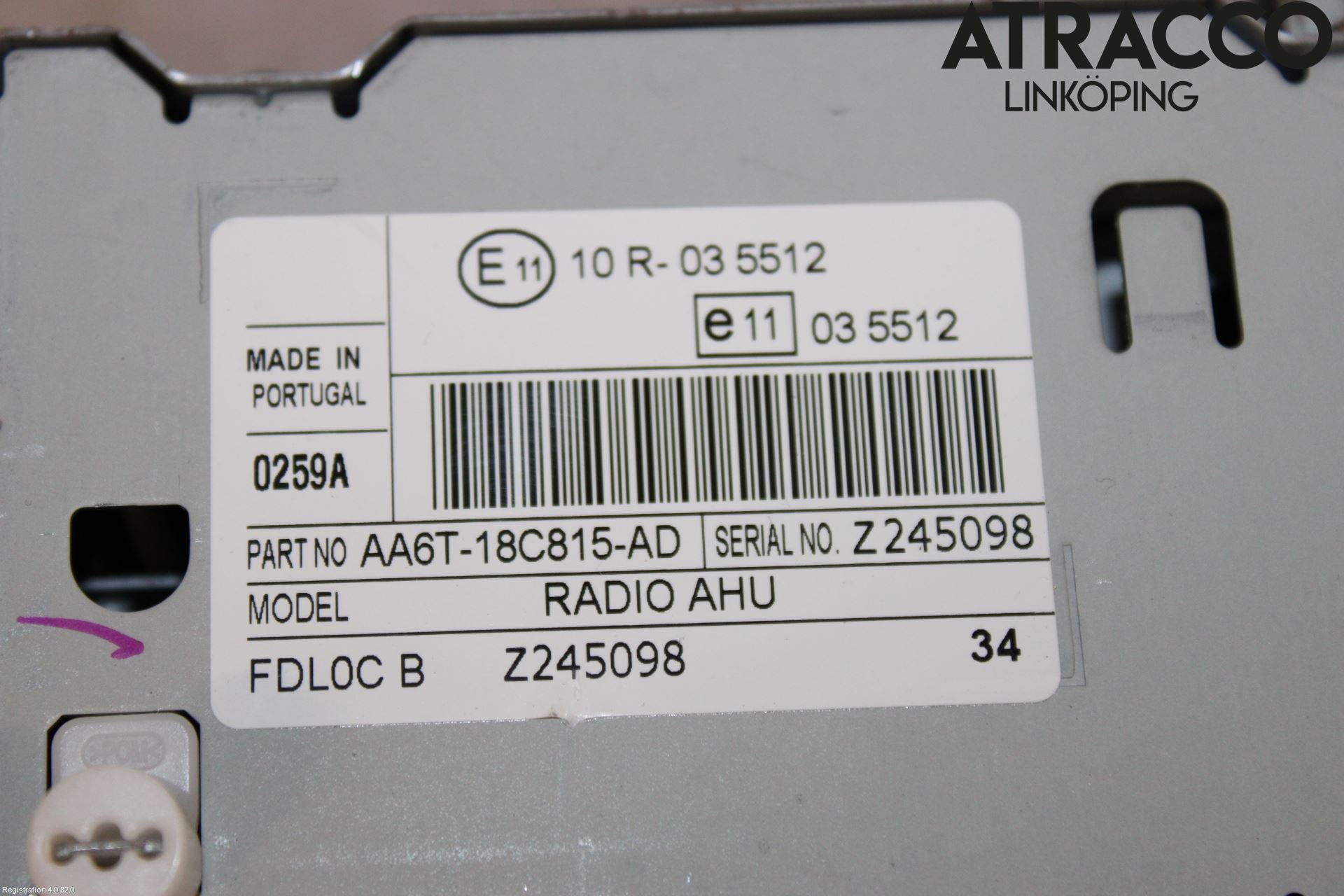 Ford FIESTA 09-12 Stereo Radio Med Cd