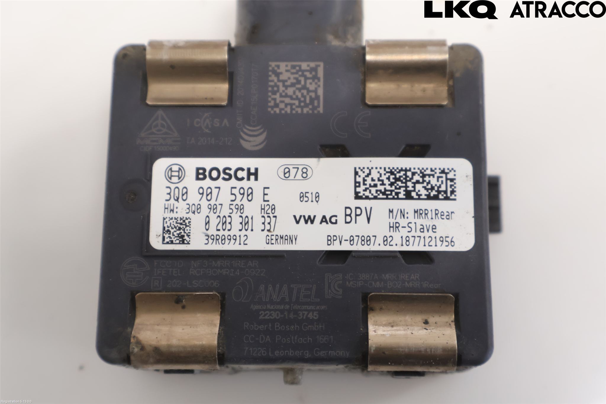 Volkswagen VW PASSAT 15-19 Sensor Kollisjonsbeskyttelse