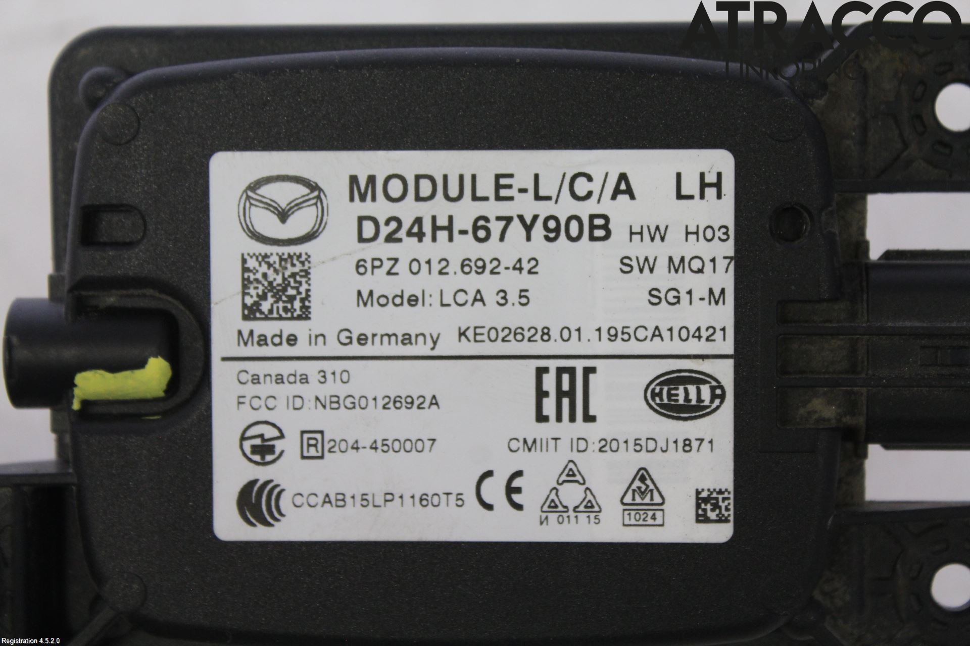 Mazda CX-3 Sensor Kollisjonsbeskyttelse
