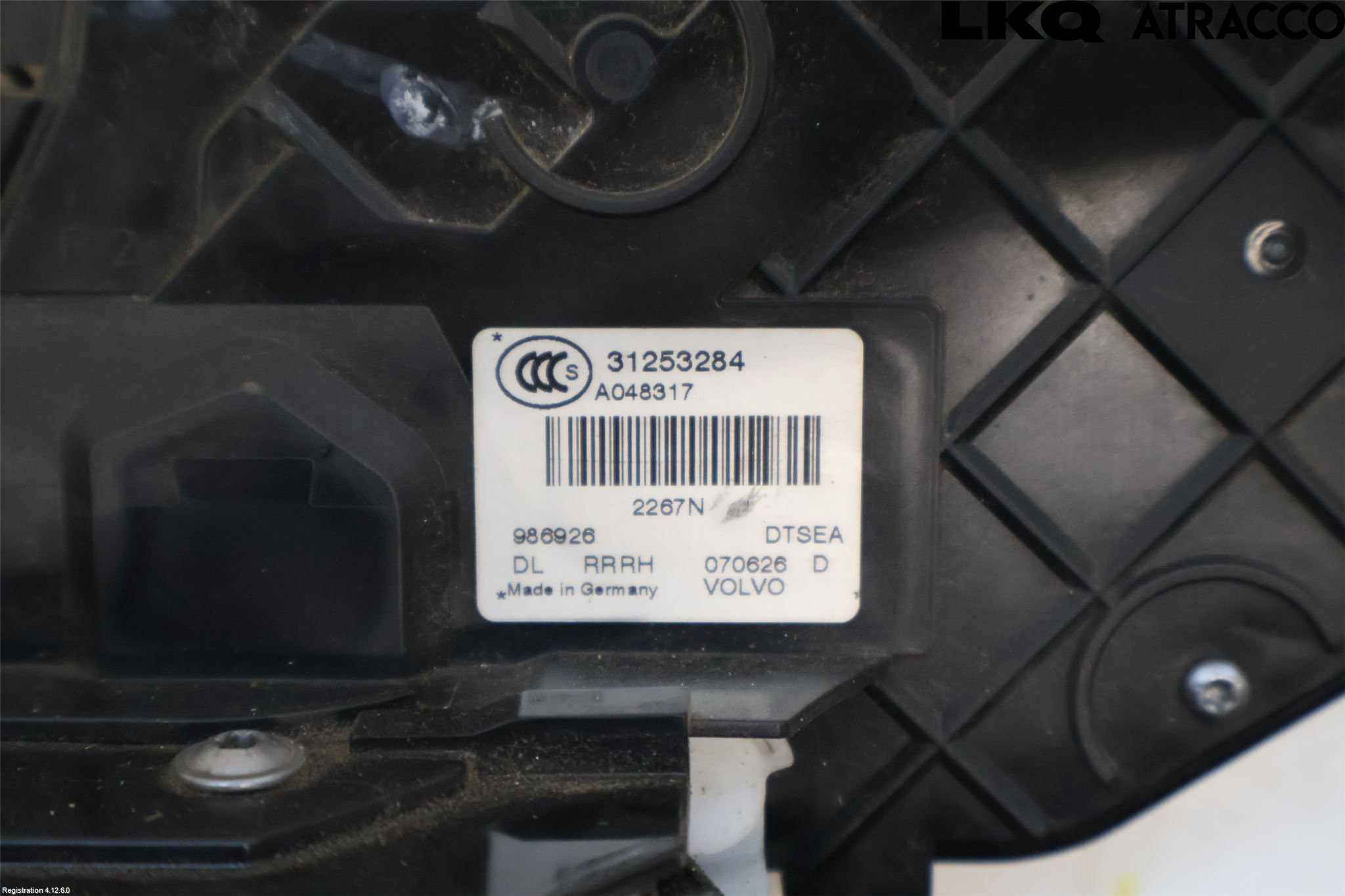 Volvo V70 08-13 Dørlås - Låsekasse