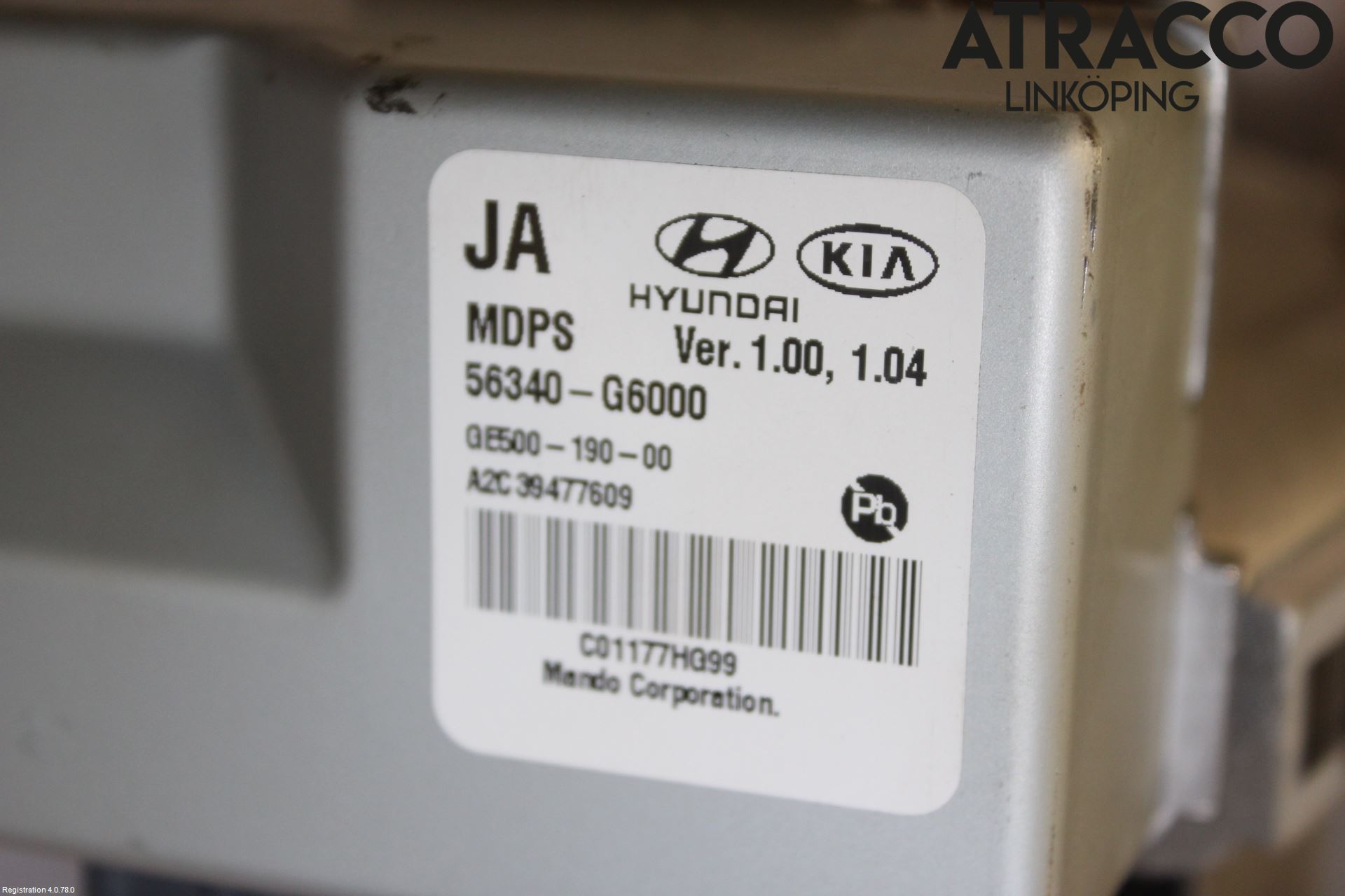 Kia PICANTO 17- Rattakselaggregat Innebygd Servo