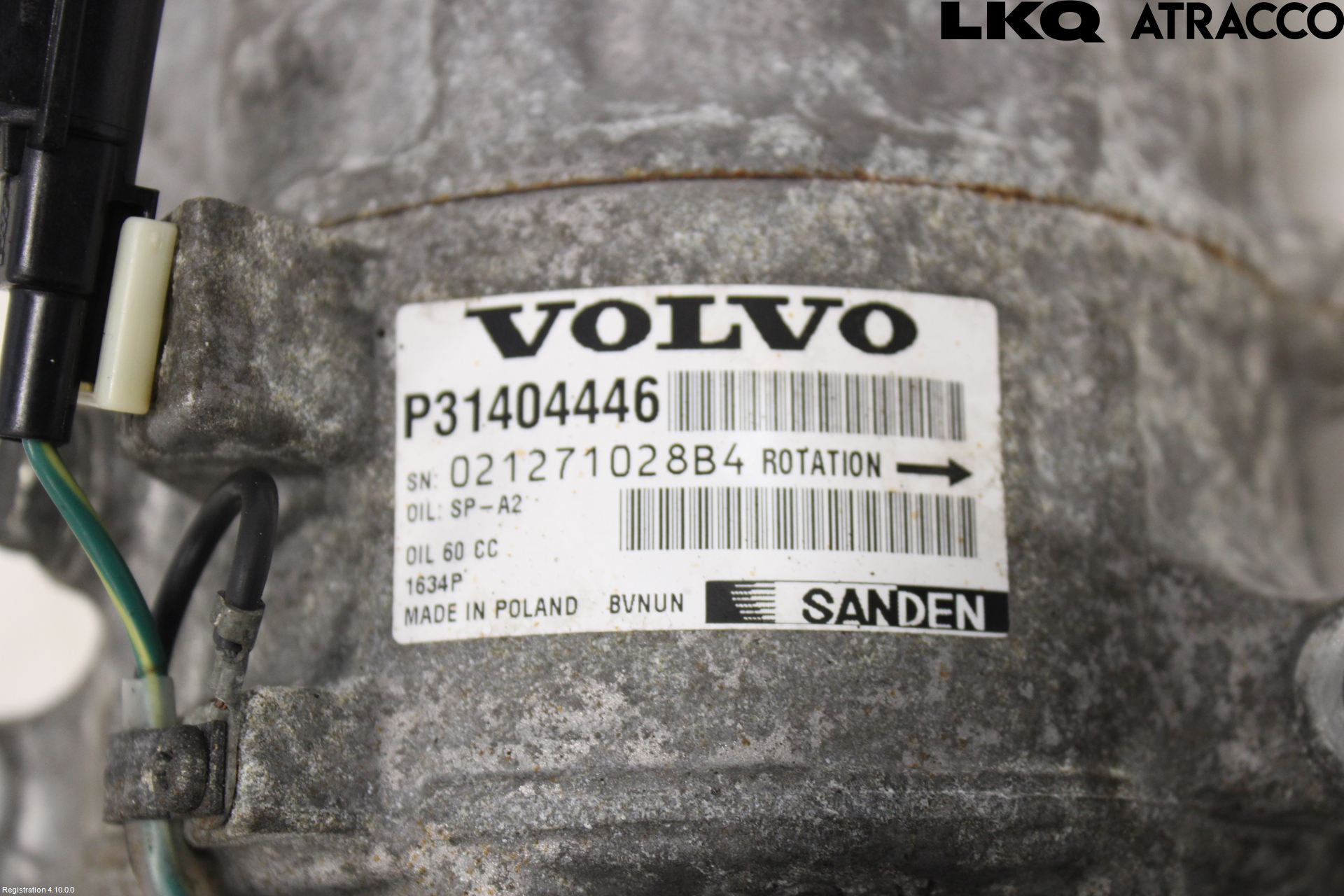 Volvo S60 14-18 Varme Ac Kompressor