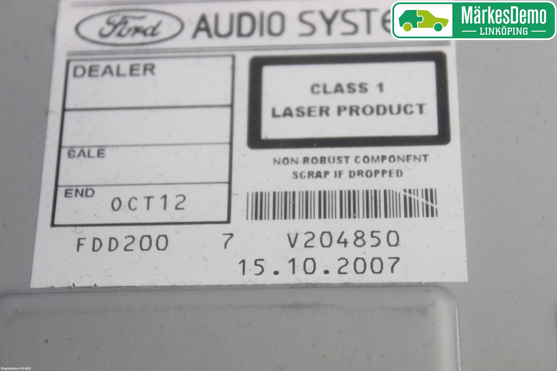 Ford FOCUS     04-07 Stereo Radio Med Cd