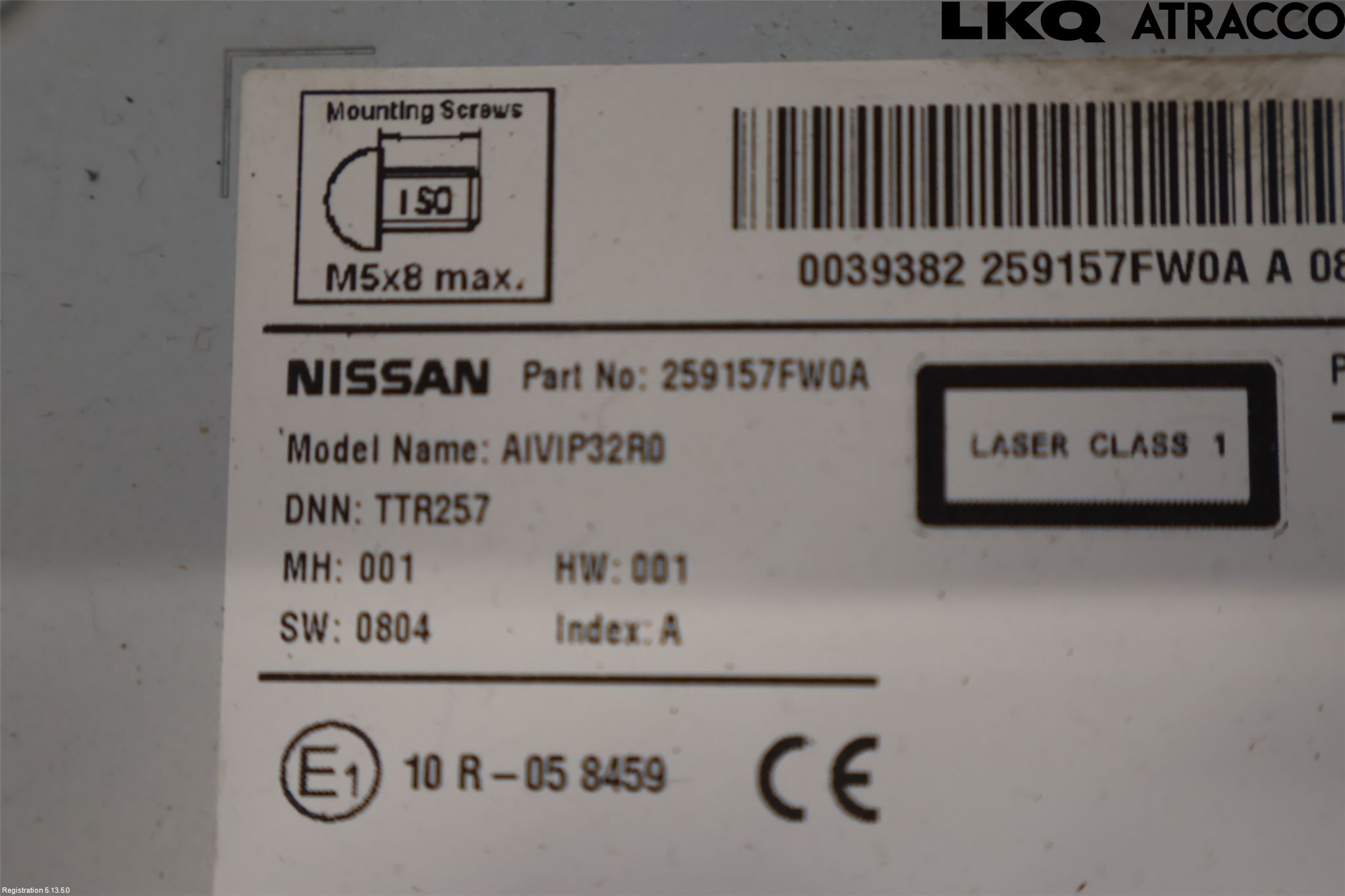 Nissan QASHQAI 17-21 Stereo Radio Med Cd