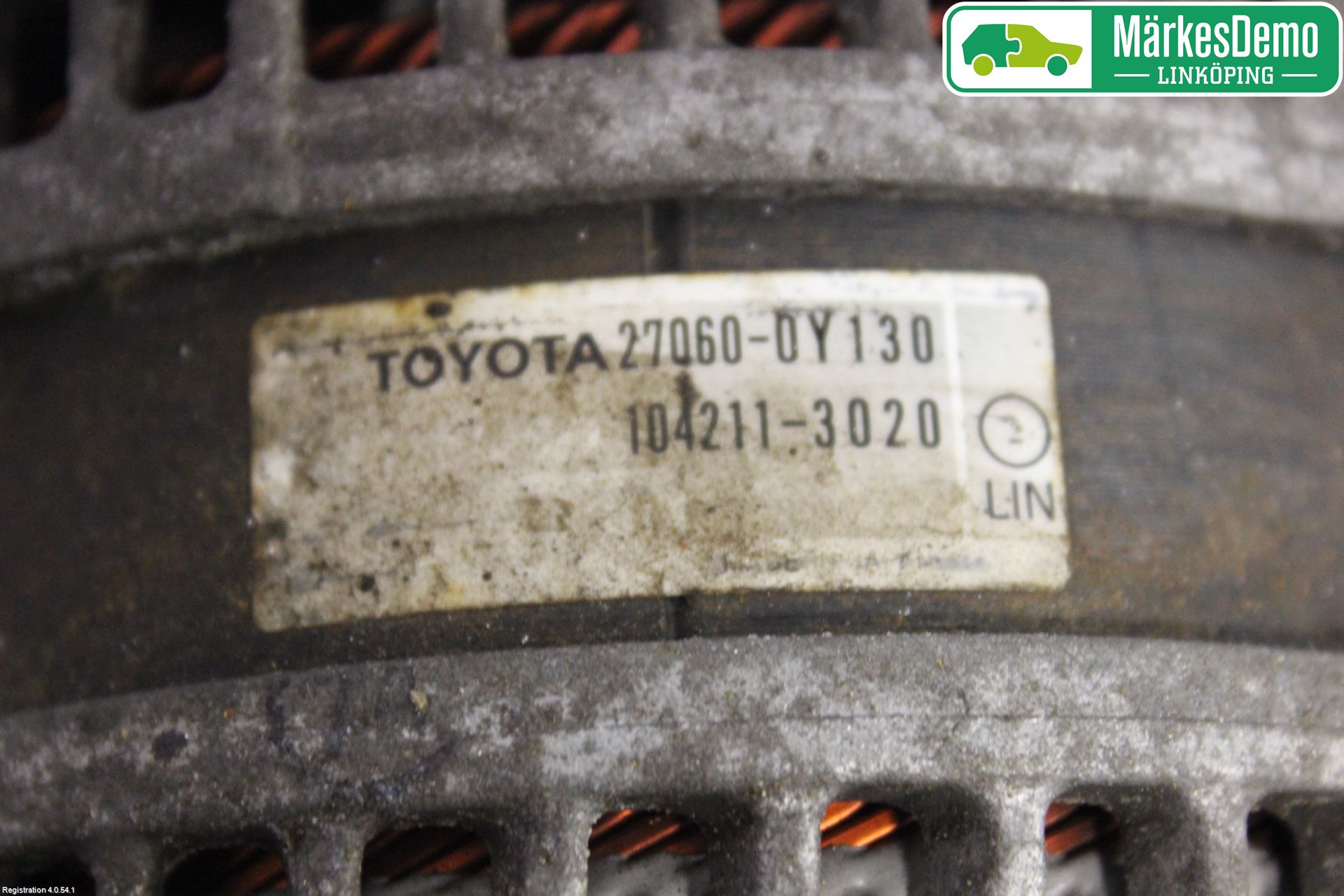 Toyota YARIS XP130 12-14 Dynamo