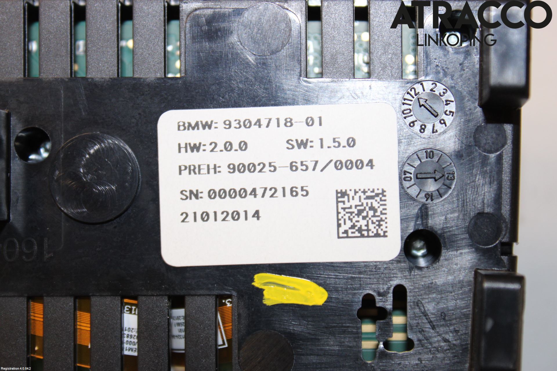 BMW 5 F10/F11/F18 09-17 Varme Ac Betjening-Display