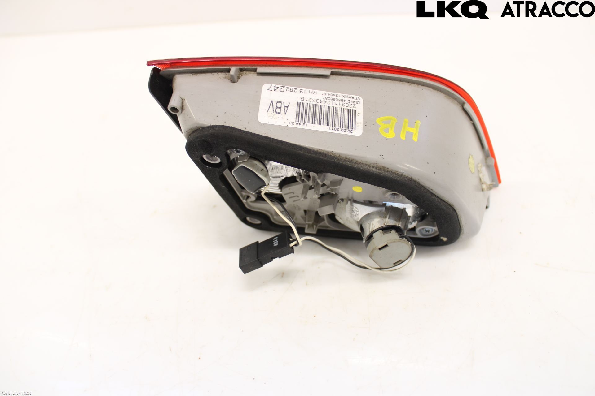 Opel ASTRA J 10-15 Baklykt Høyre  På Luke(Indre)