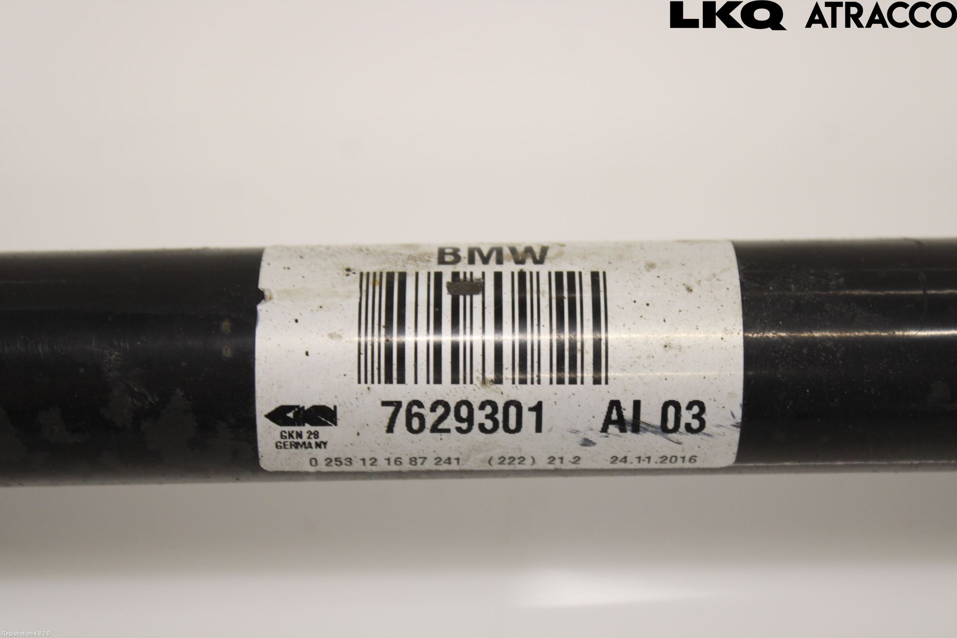 BMW 1 F20/F21 11-19 Drivaksel Bak Kompl Venstre