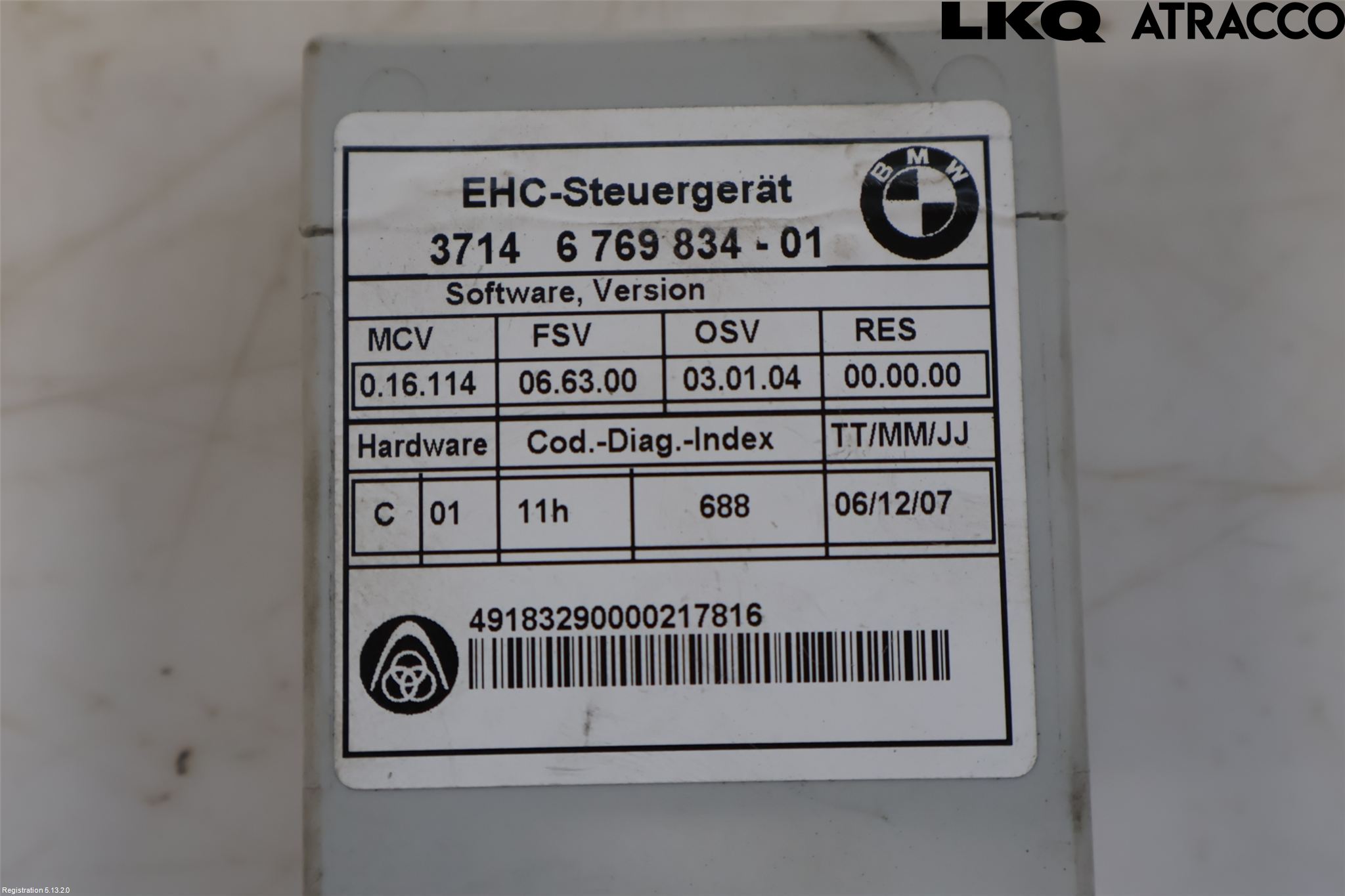 BMW 5 E60/61 Sed/Tou 02-10 Styreenhet Fjæring