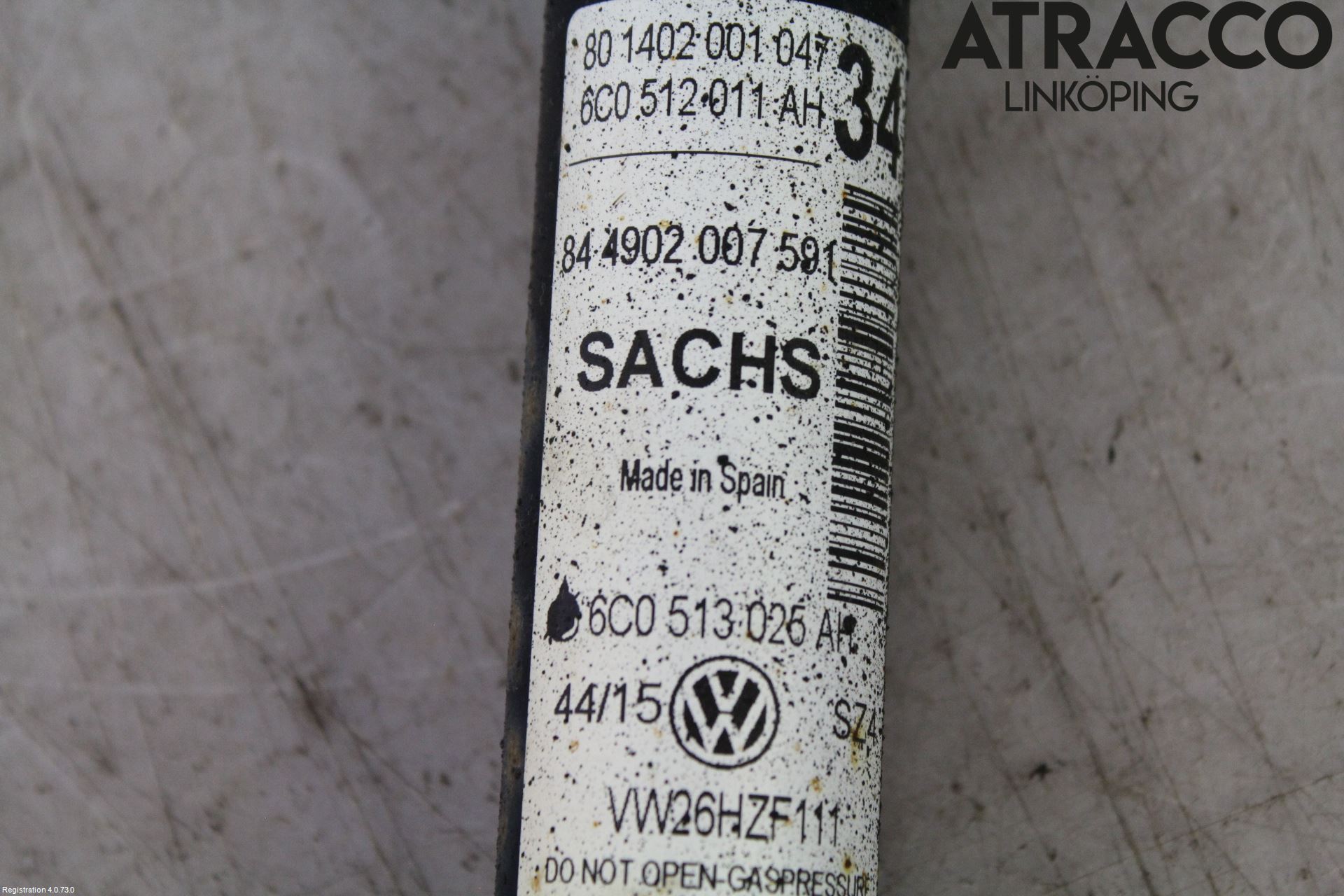 Volkswagen VW POLO 10-17 Støtdemper Bak