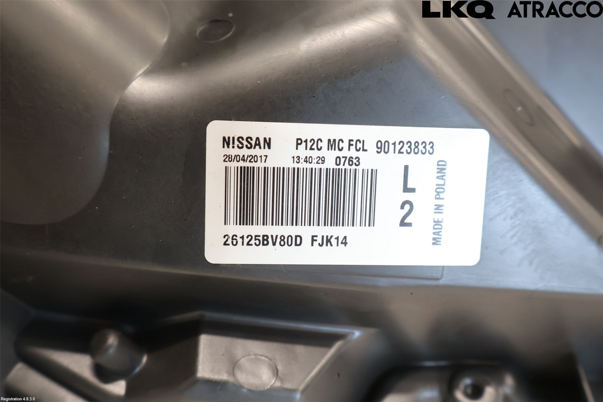 Nissan JUKE 14-19 Parklykt Foran Venstre