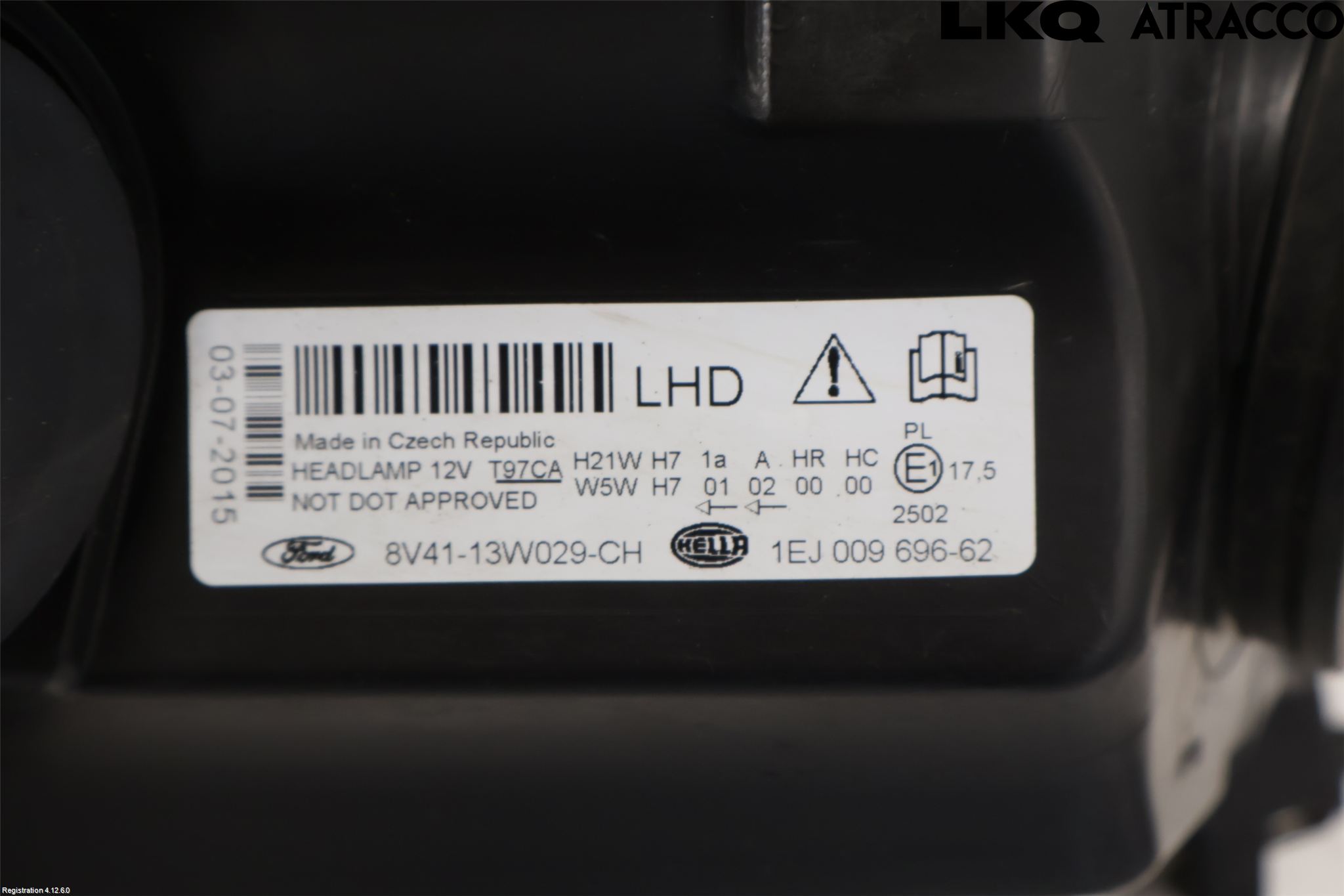 Ford KUGA 08-12 Frontlykt Høyre