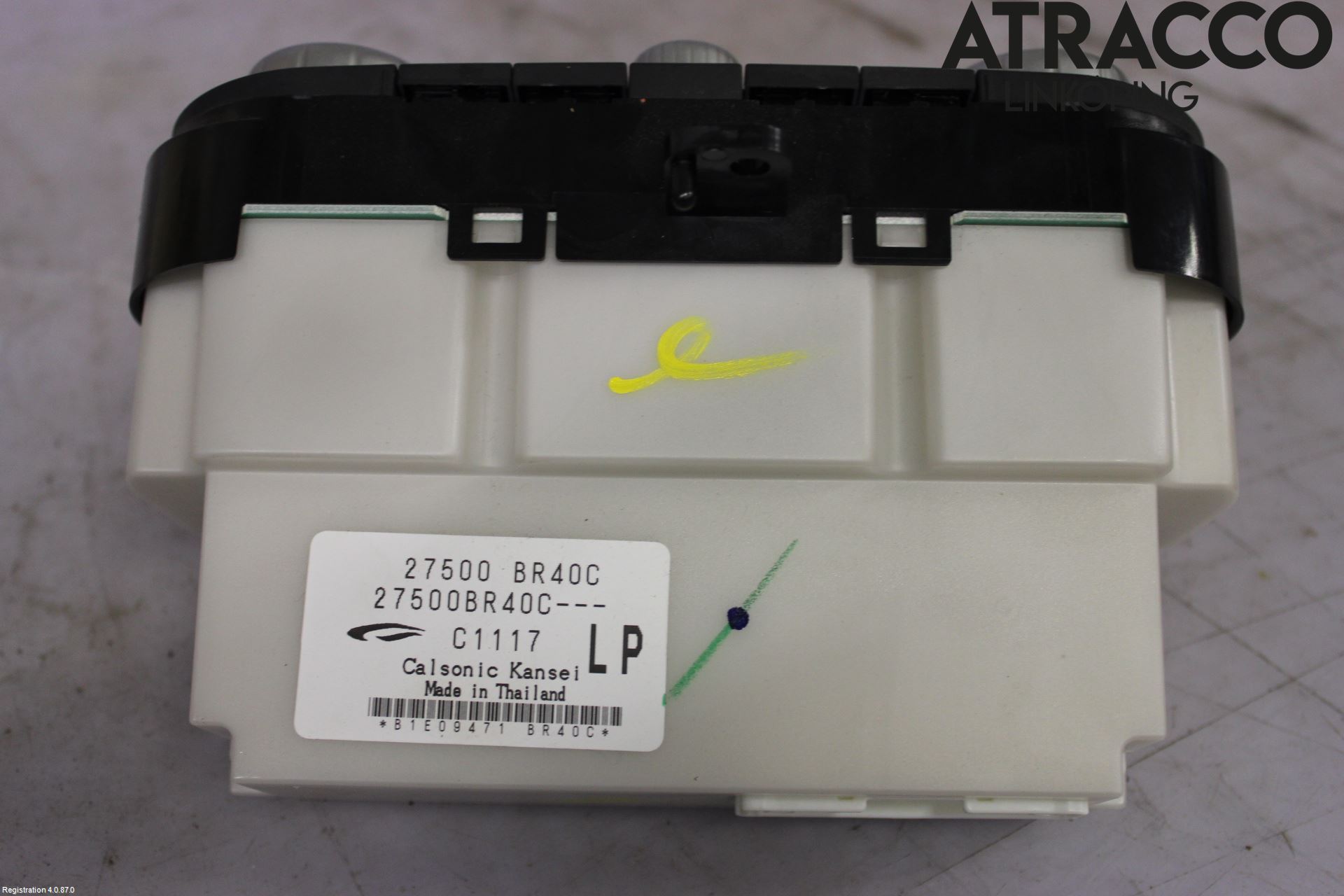Nissan QASHQAI 10-14 Varme Ac Betjening-Display