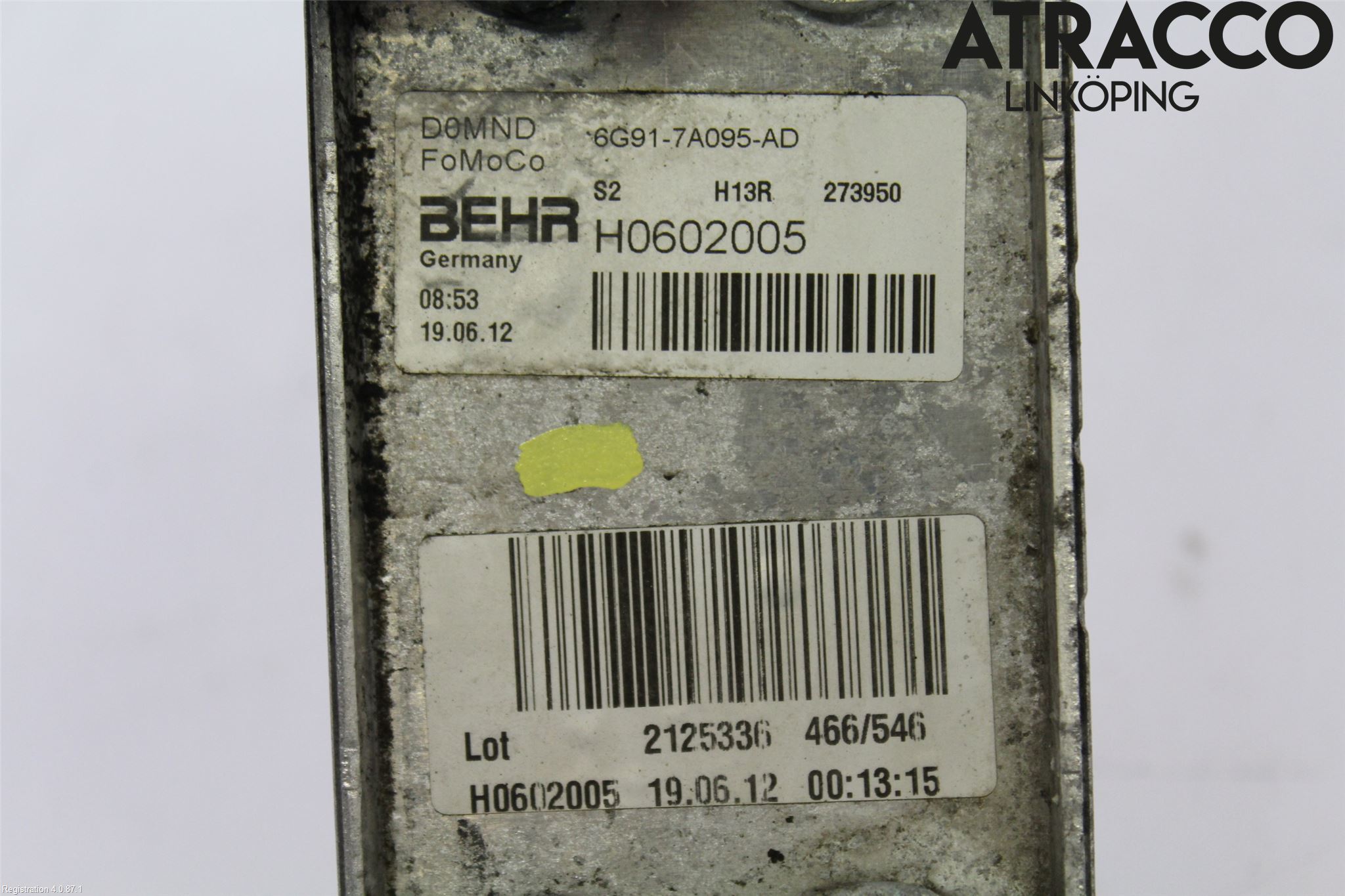Volvo XC60 09-13 Radiator Oljekjøler Motor