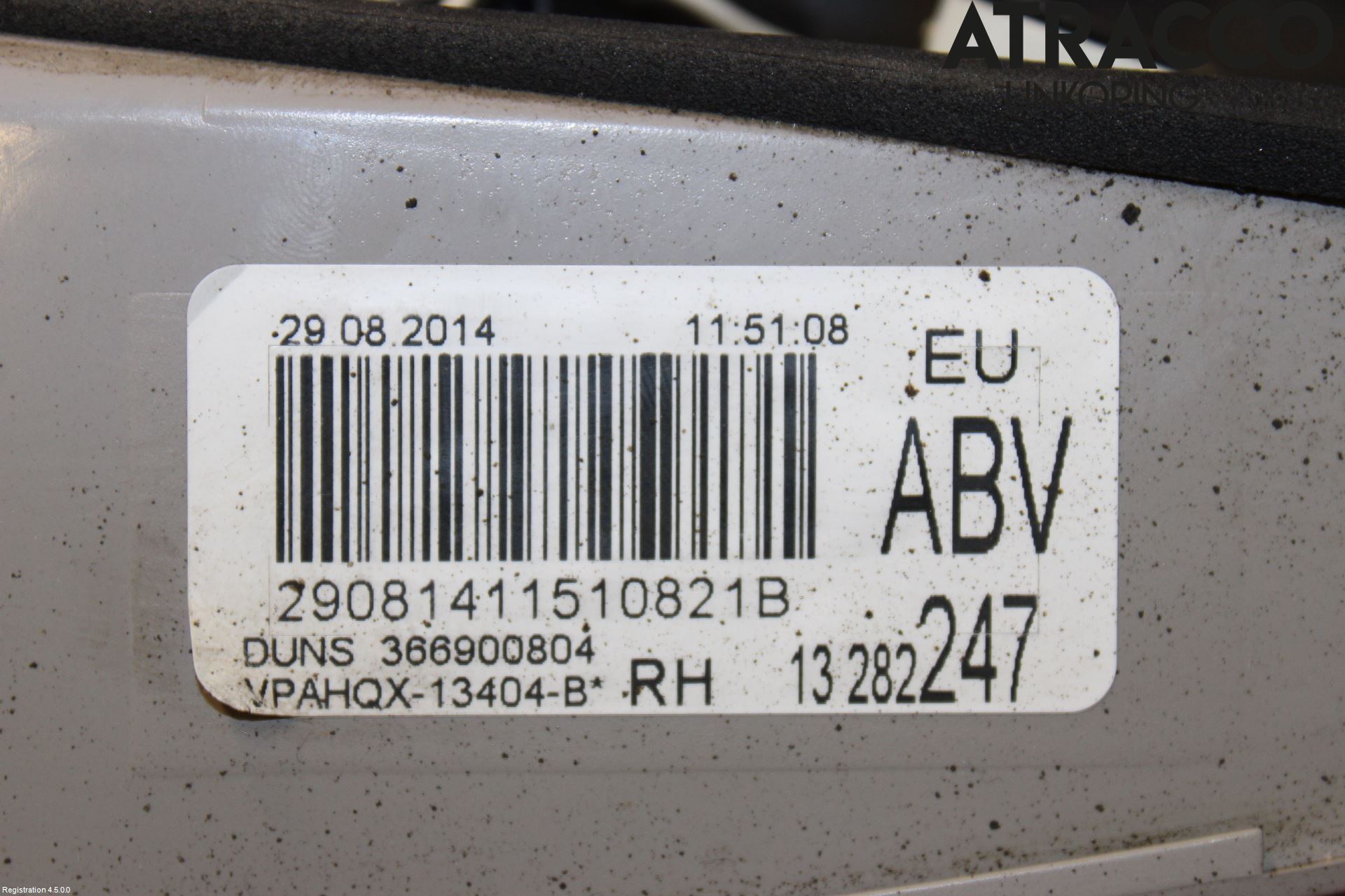 Opel ASTRA J 10-15 Baklykt Høyre  På Luke(Indre)