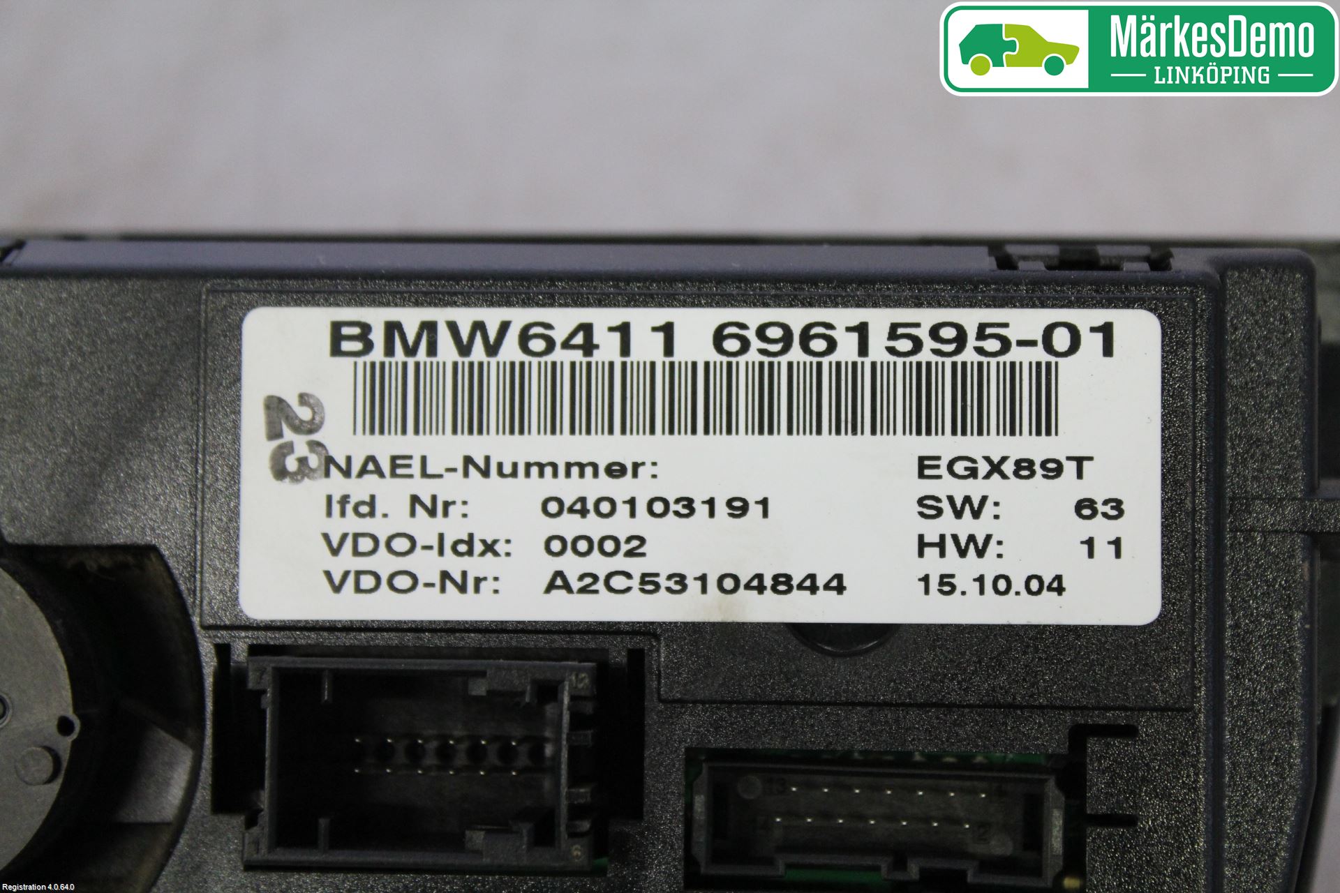 BMW 1 E87/81 5D/3D 03-11 Varme Ac Betjening-Display