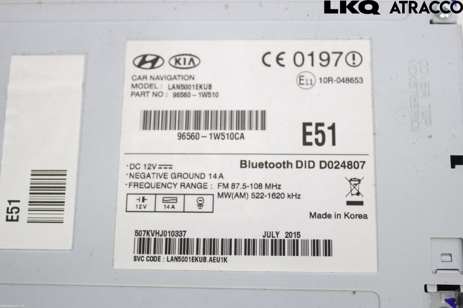 Kia RIO 12-16 Stereo Radio Med Cd