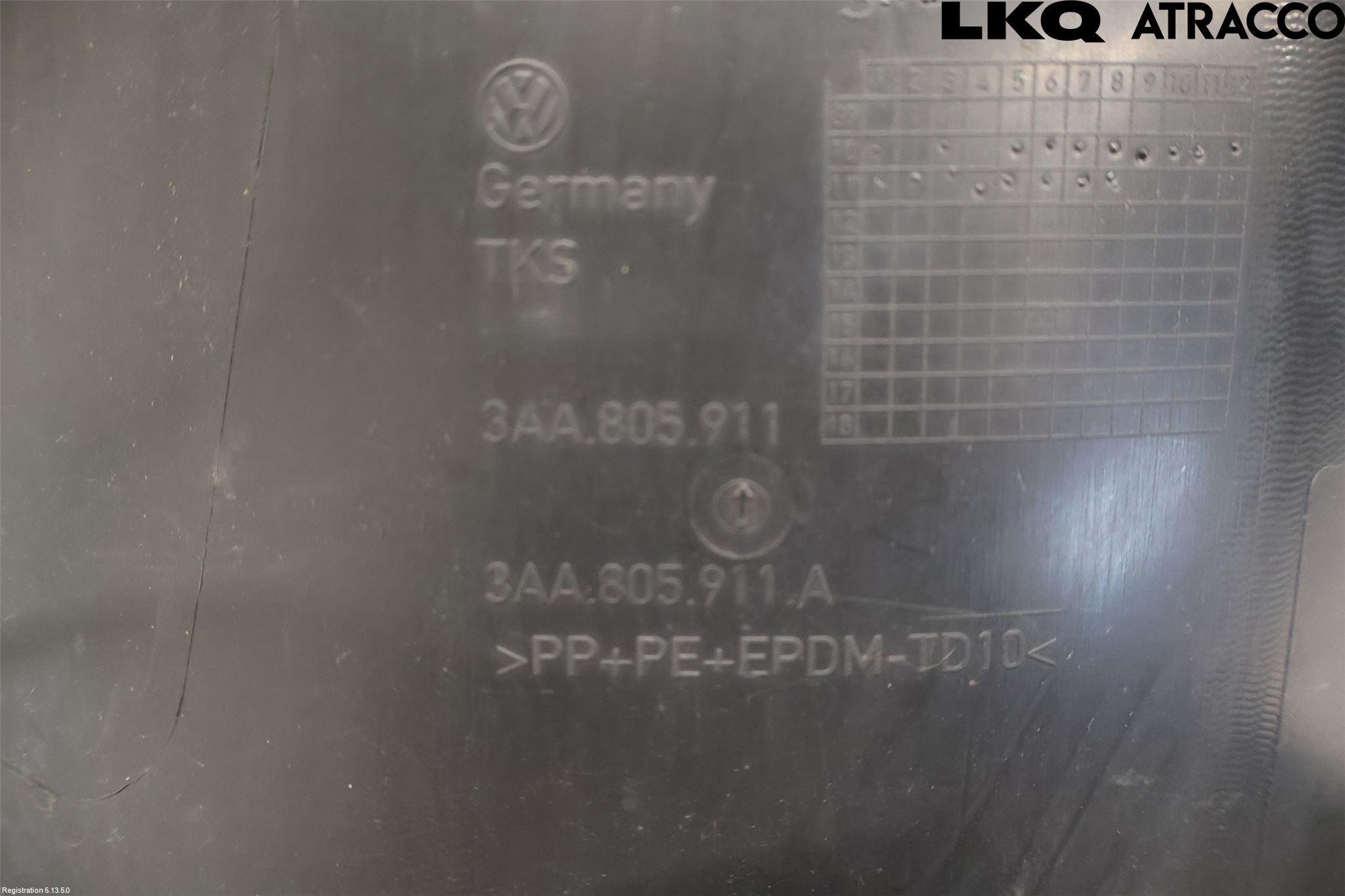 Volkswagen VW PASSAT 11-14 Skjerm Indre