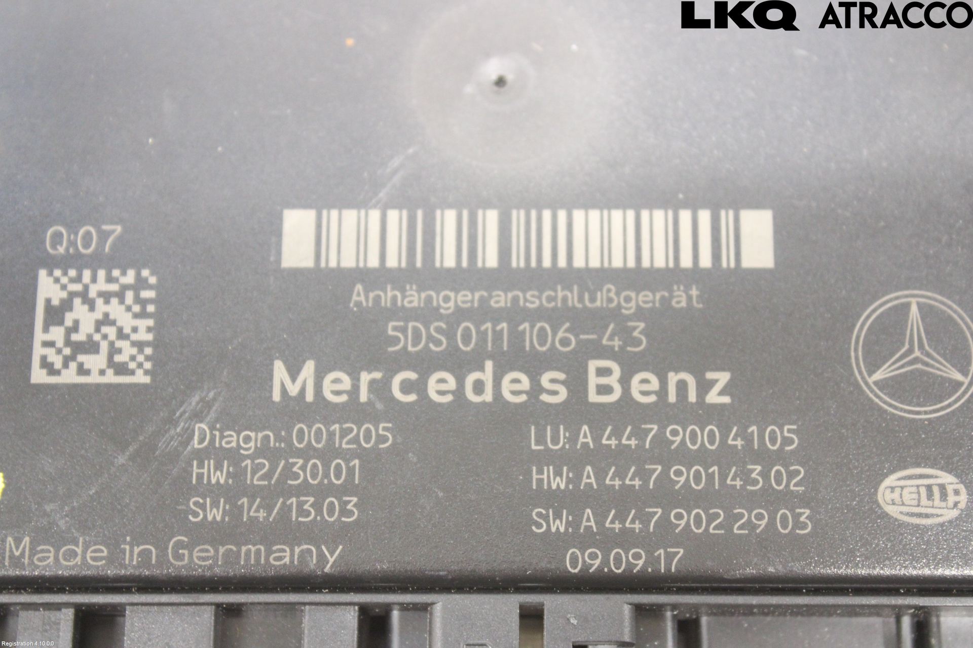 Mercedes-Benz MB VITO/V-KLASS (W640,W447,W448) 14- Styreenhet Tilhengerfeste