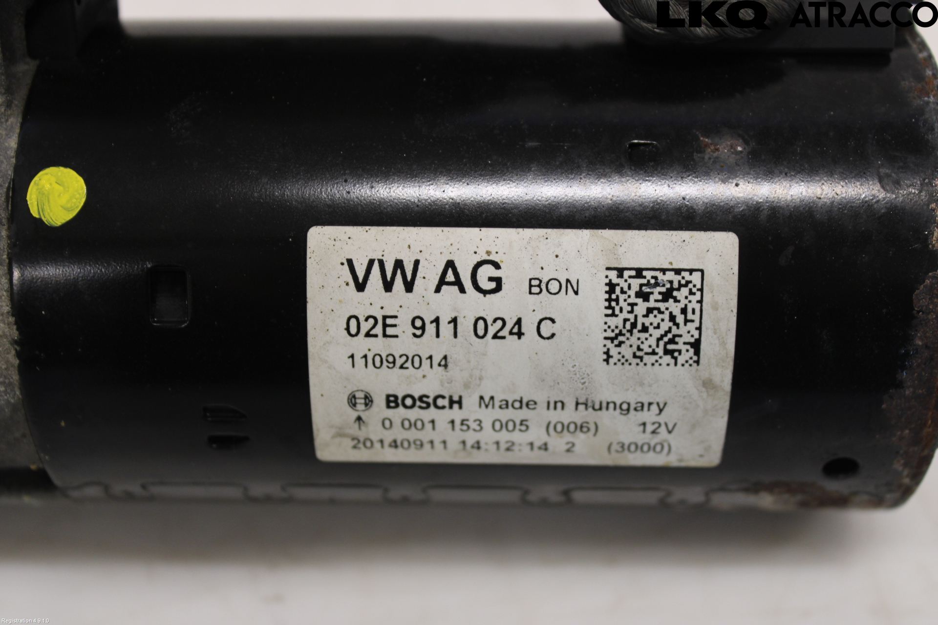 Volkswagen VW PASSAT 11-14 Startmotor Diesel
